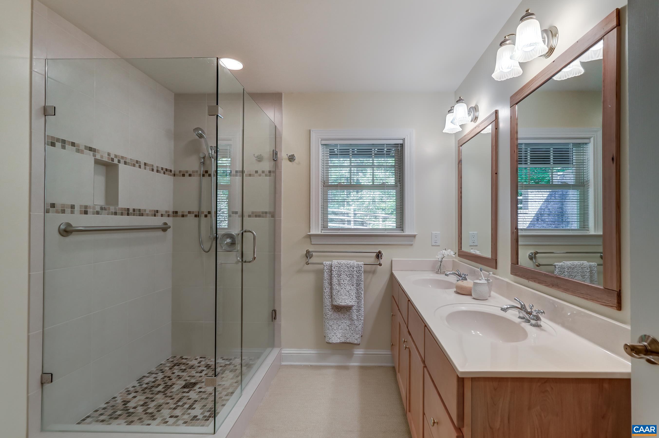 Full bathroom on the lower level.