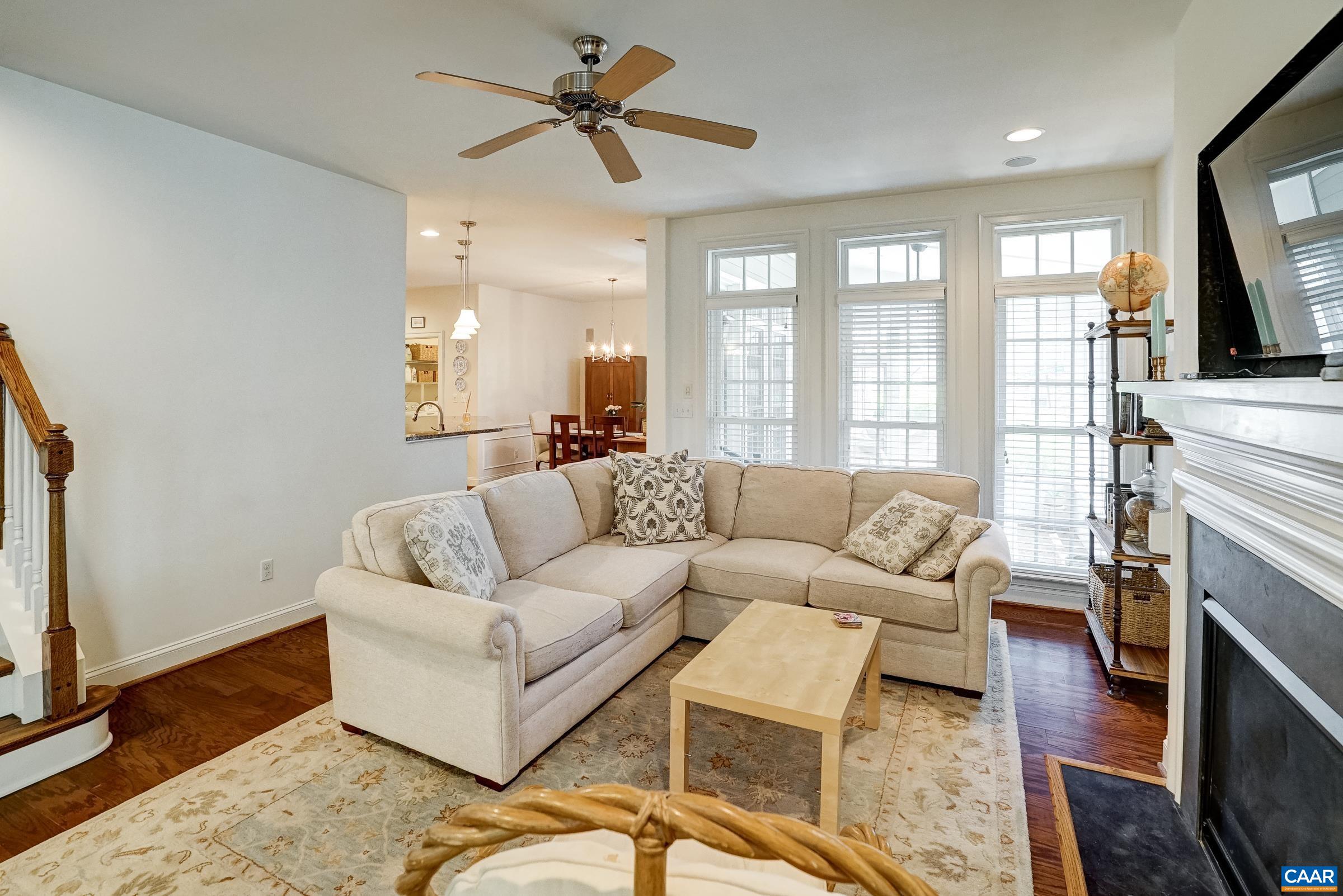 Great room with gas fireplace Great room with gas fireplace