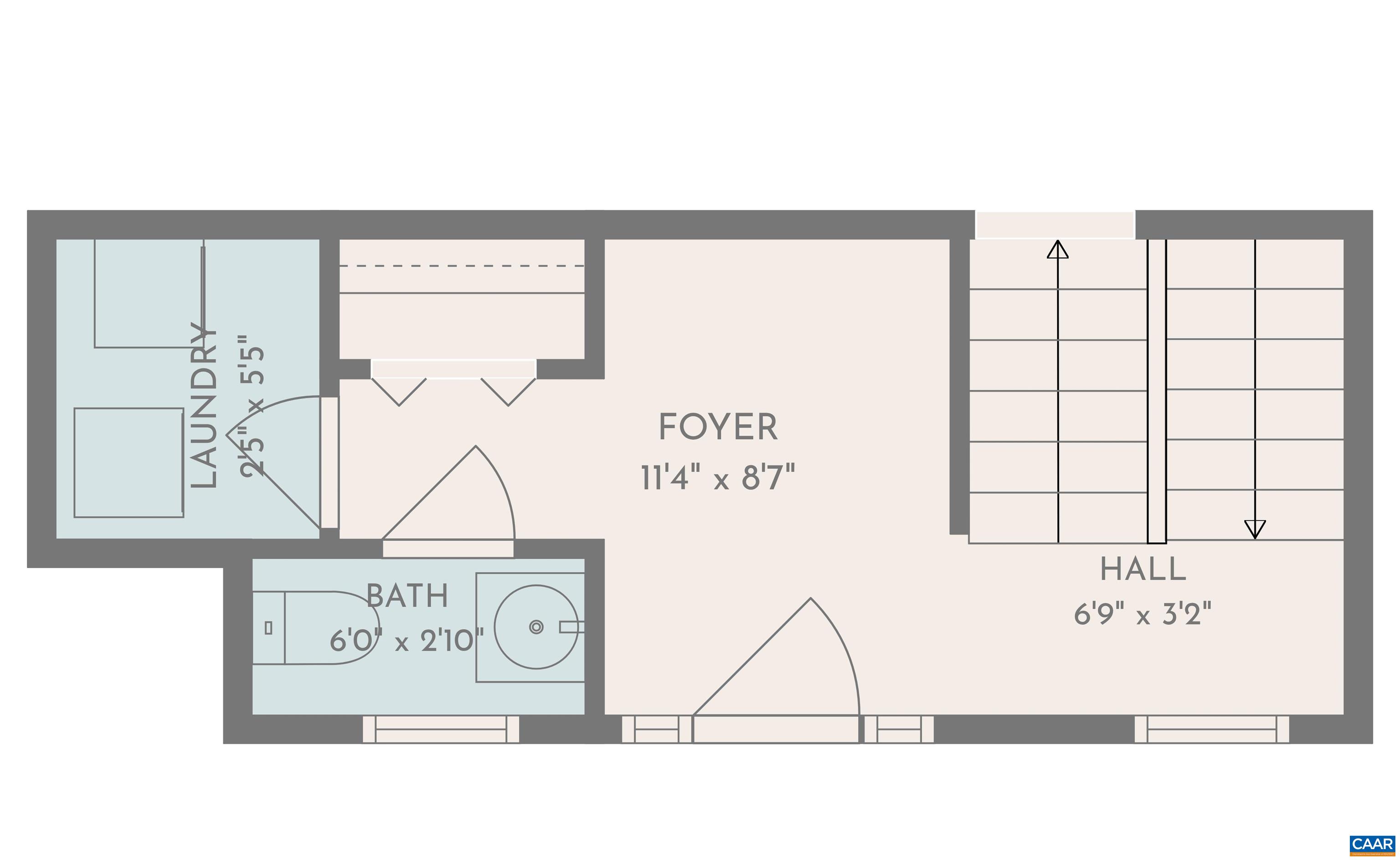 Entry level floor plan