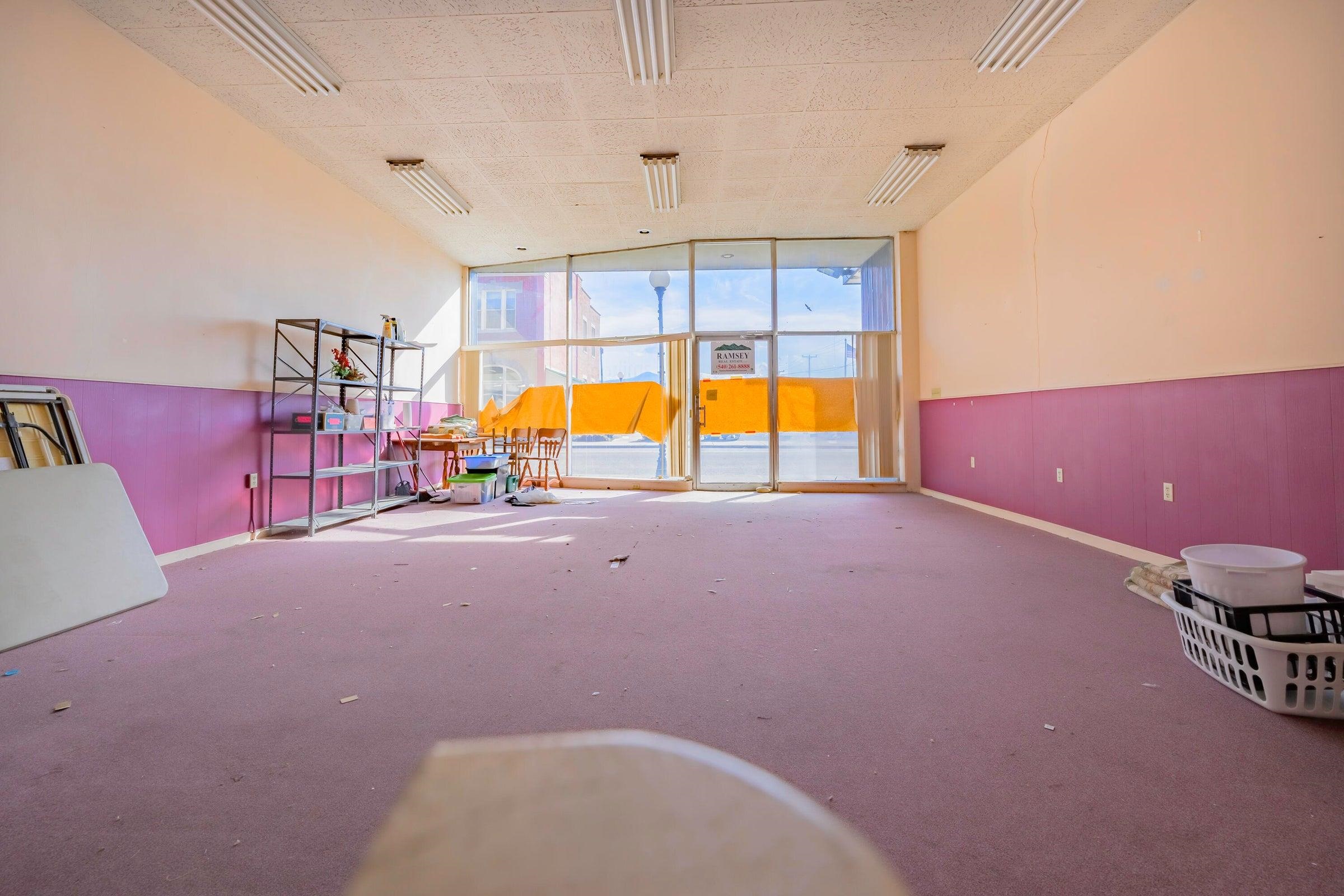 Looking out towards the entrance.