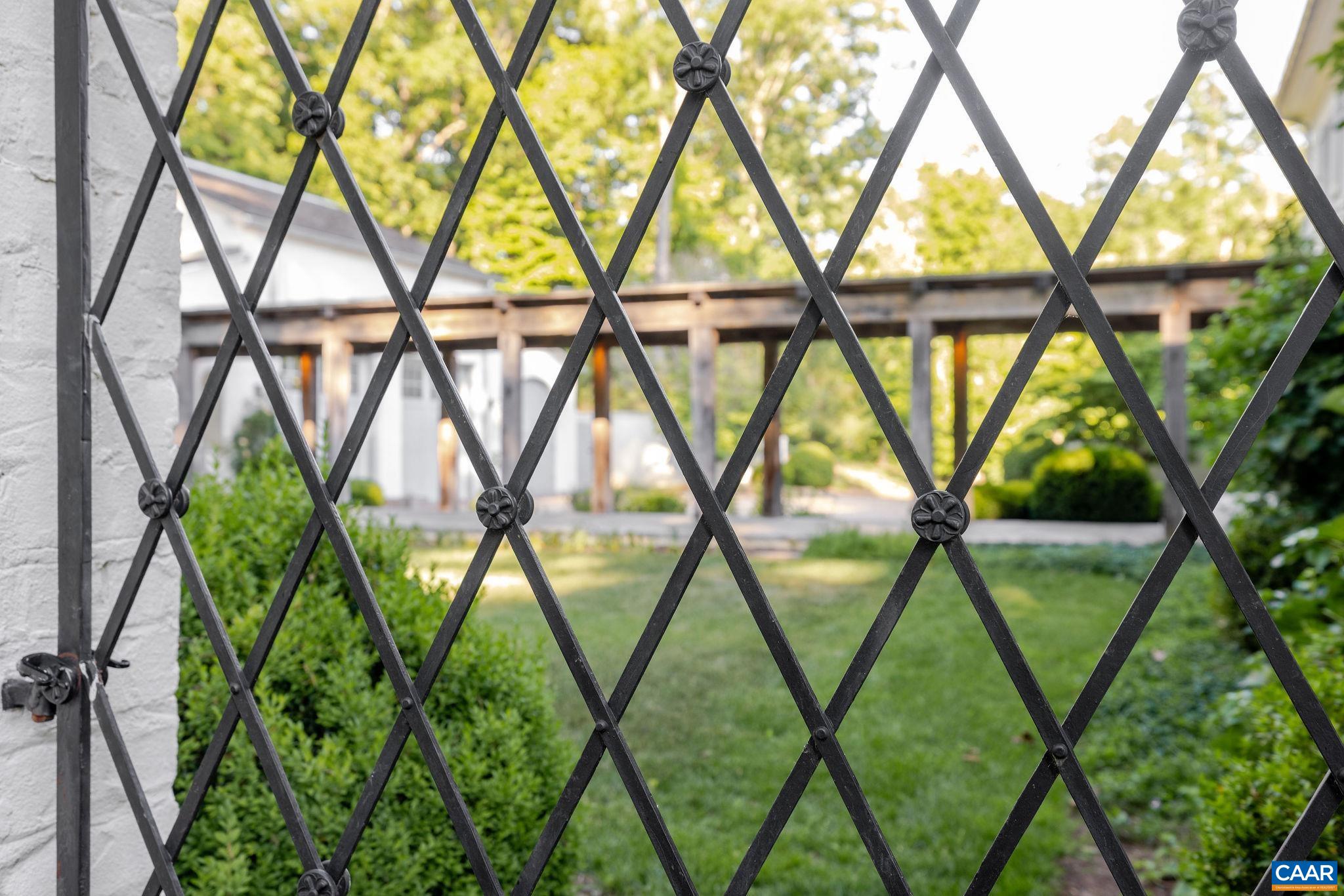 More Ed Pelton ironwork at this garden gate
