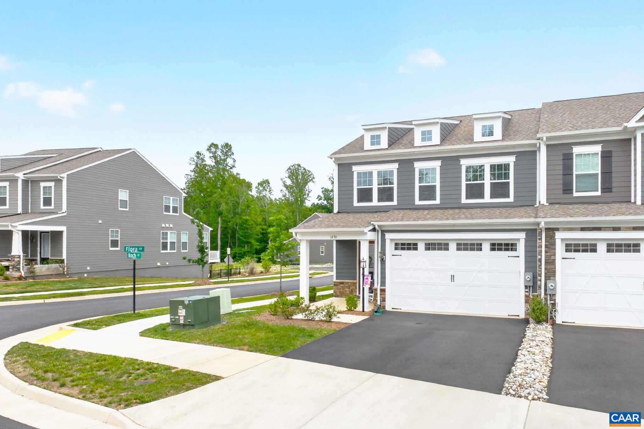 Two car garage with additional off-street parking. Two car garage with additional off-street parking.