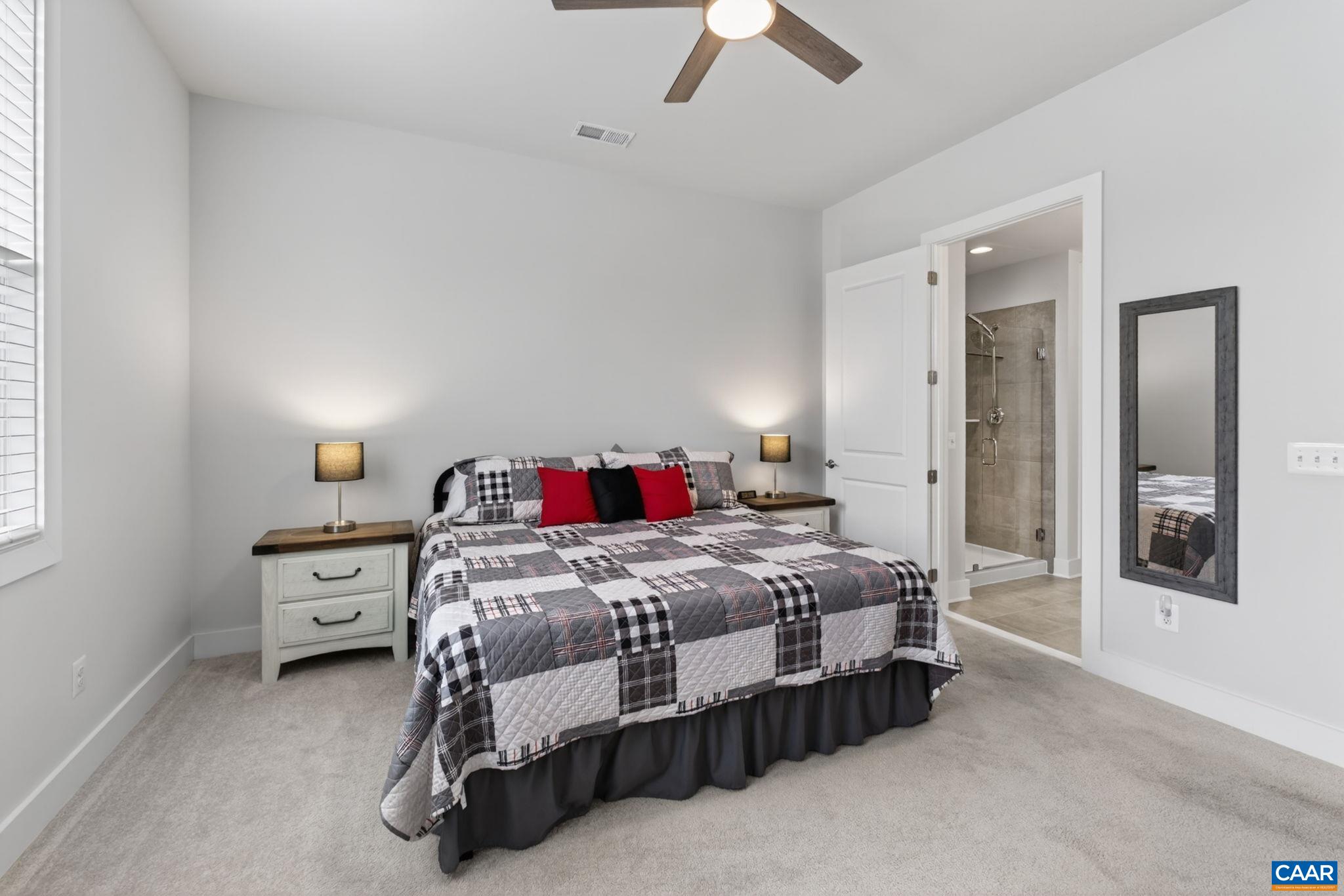 Large main level primary bedroom. Large main level primary bedroom.