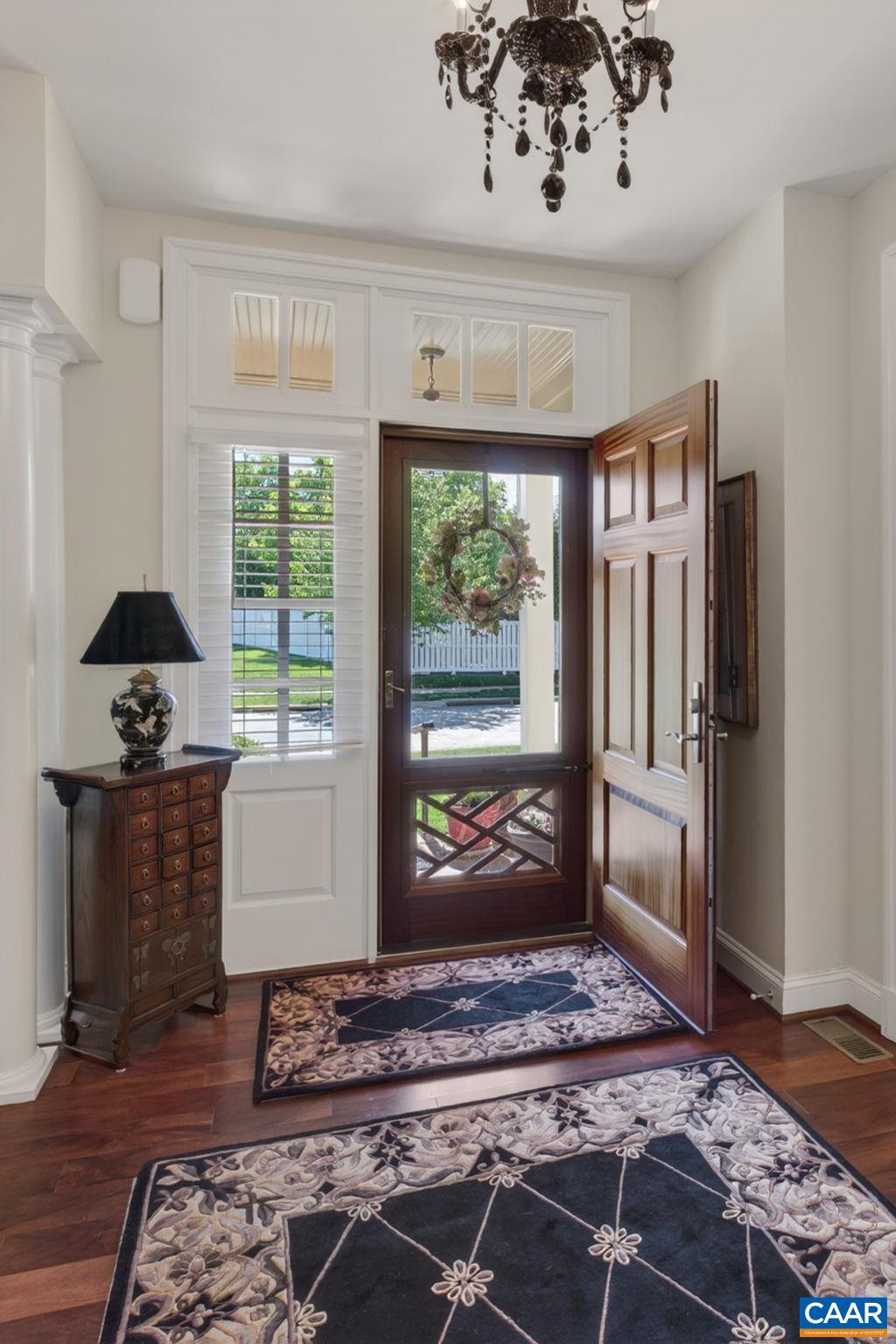 Enter in from the front with added storm door. Enter in from the front with added storm door.