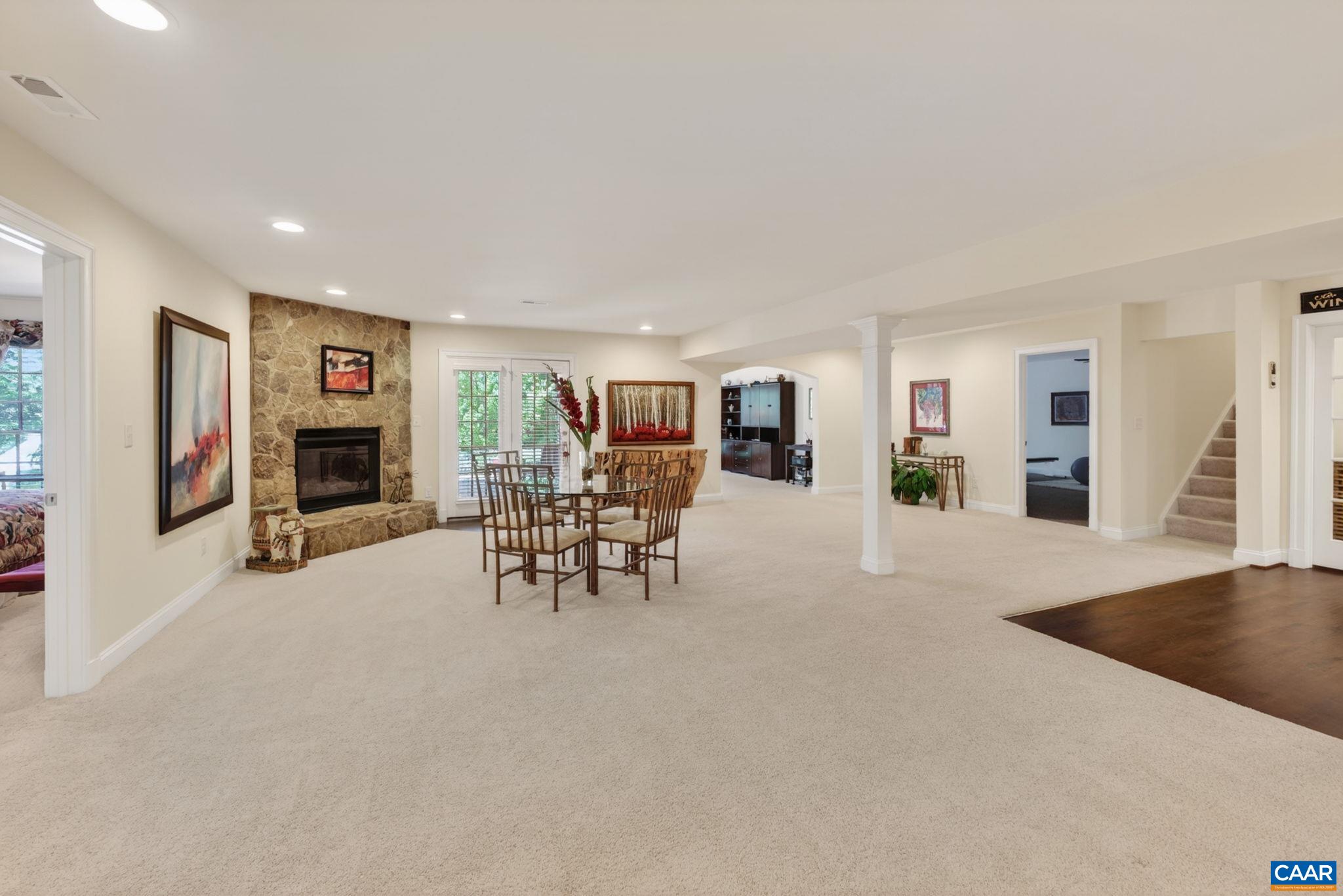 This area has so many possibilities! There is a second gas fire place on this level and plenty of room for a game area, home theatre and more! This area has so many possibilities! There is a second gas fire place on this level and plenty of room for a game area, home theatre and more!