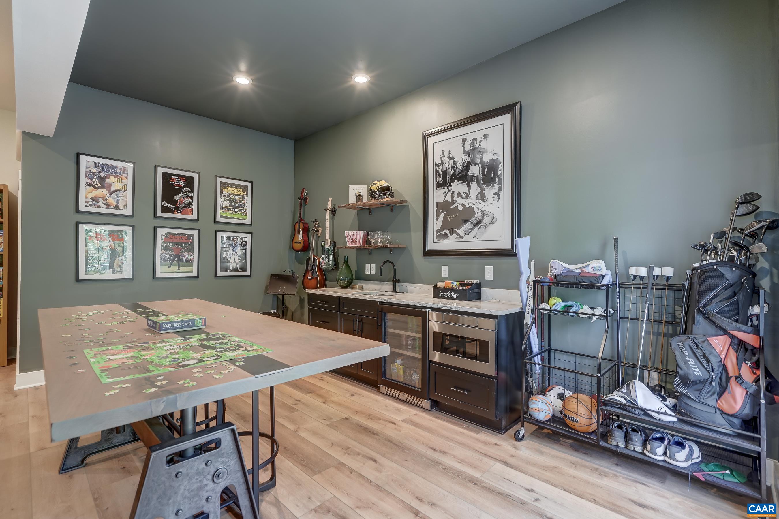 Luxury vinyl plank flooring throughout the basement. Luxury vinyl plank flooring throughout the basement.