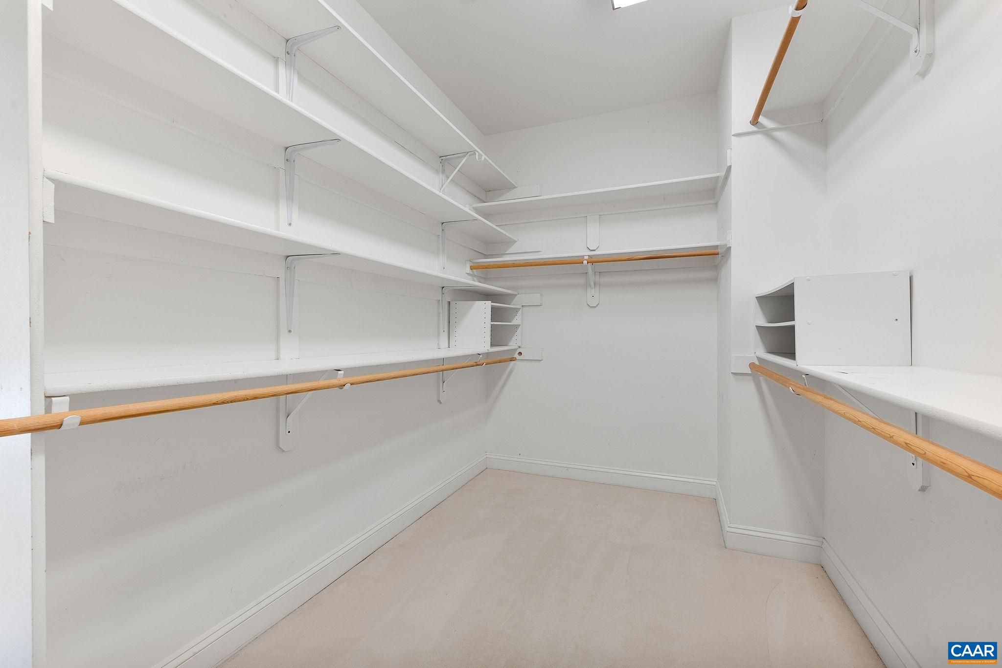 Primary closet Primary closet