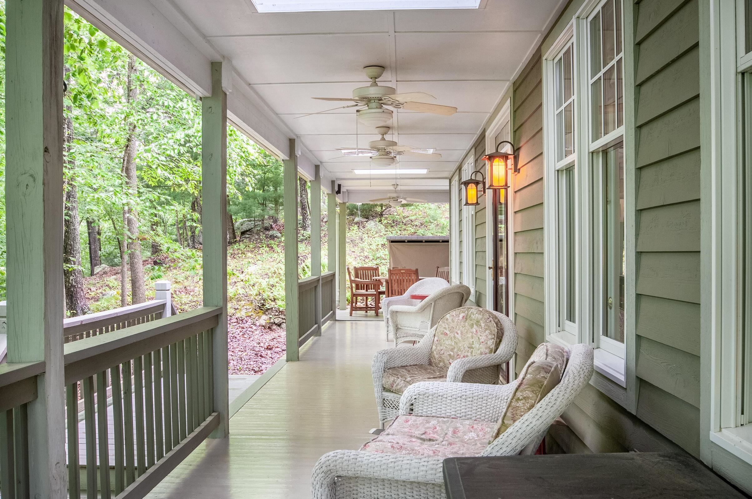 Privacy amidst the sounds of nature -- from your front porch. Privacy amidst the sounds of nature -- from your front porch.