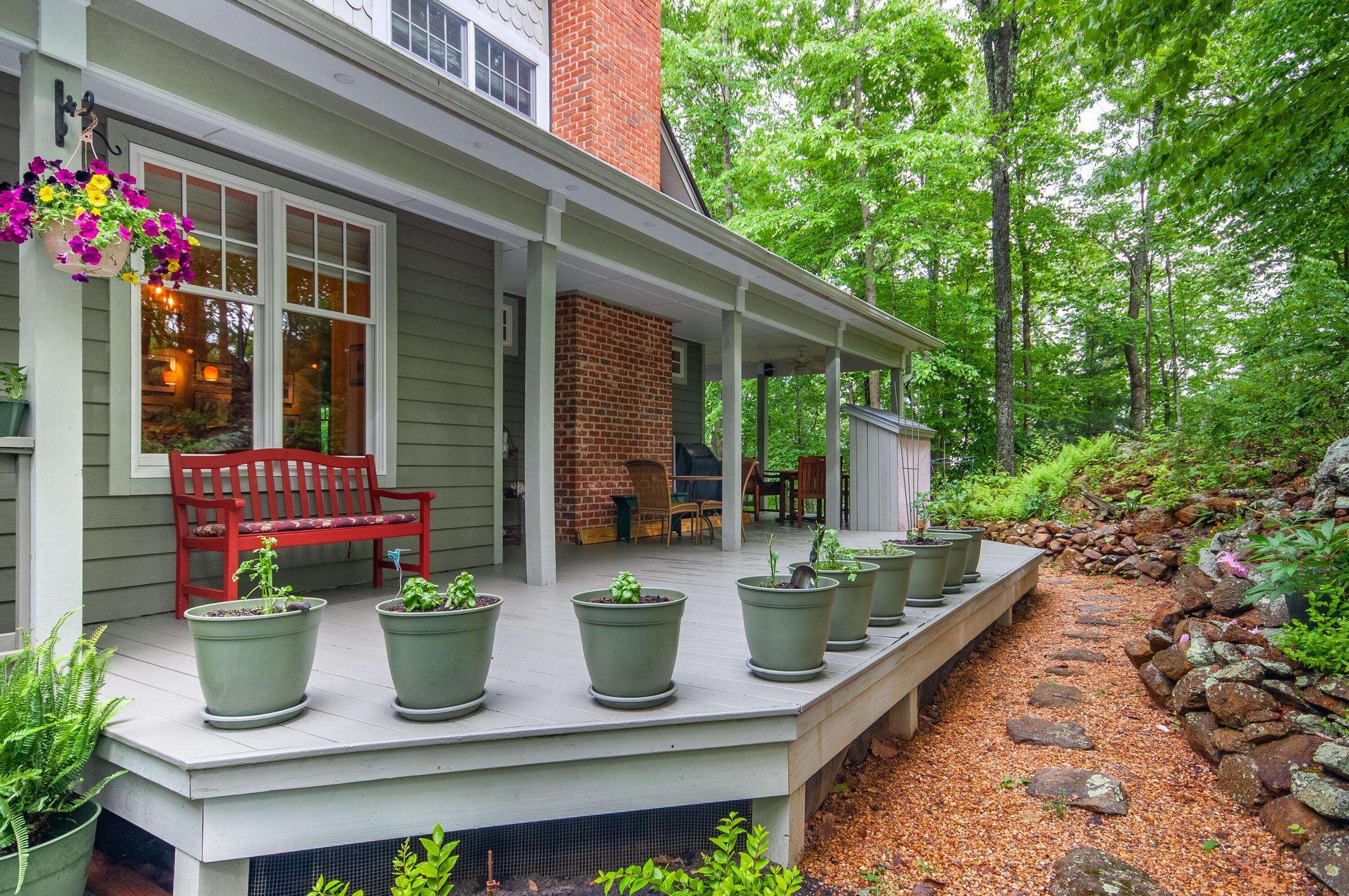 Relax on your wrap around deck as you drink in the views. Relax on your wrap around deck as you drink in the views.