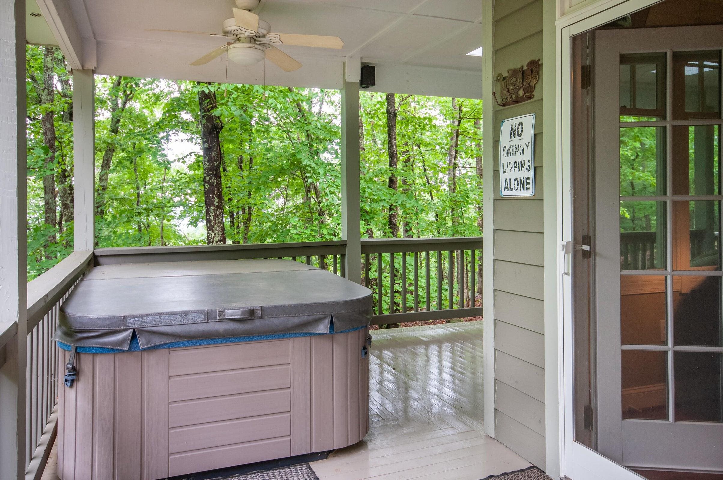 Step out of the primary bedroom to your private whirlpool spa. Step out of the primary bedroom to your private whirlpool spa.