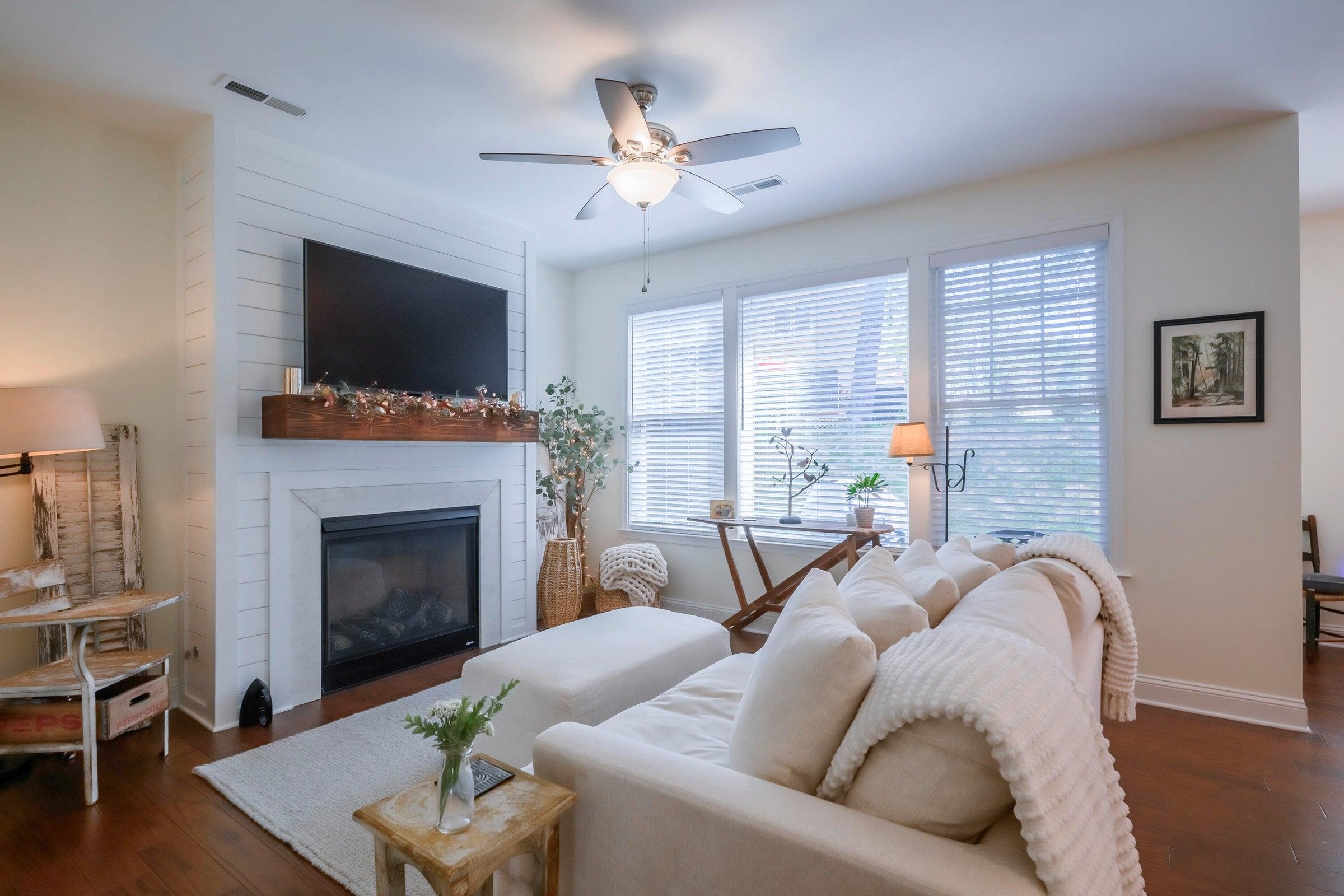 The main level features an open design with strong natural light.
