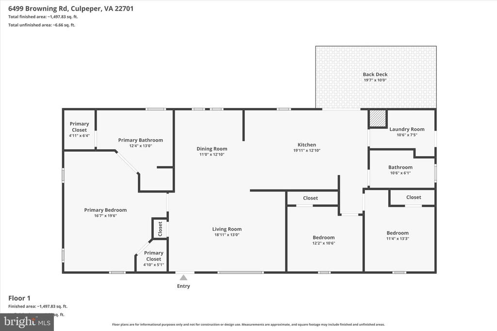 6499 BROWNING RD, CULPEPER, Virginia 22701, 3 Bedrooms Bedrooms, ,2 BathroomsBathrooms,Residential,6499 BROWNING RD,VAOR2014262 MLS # VAOR2014262