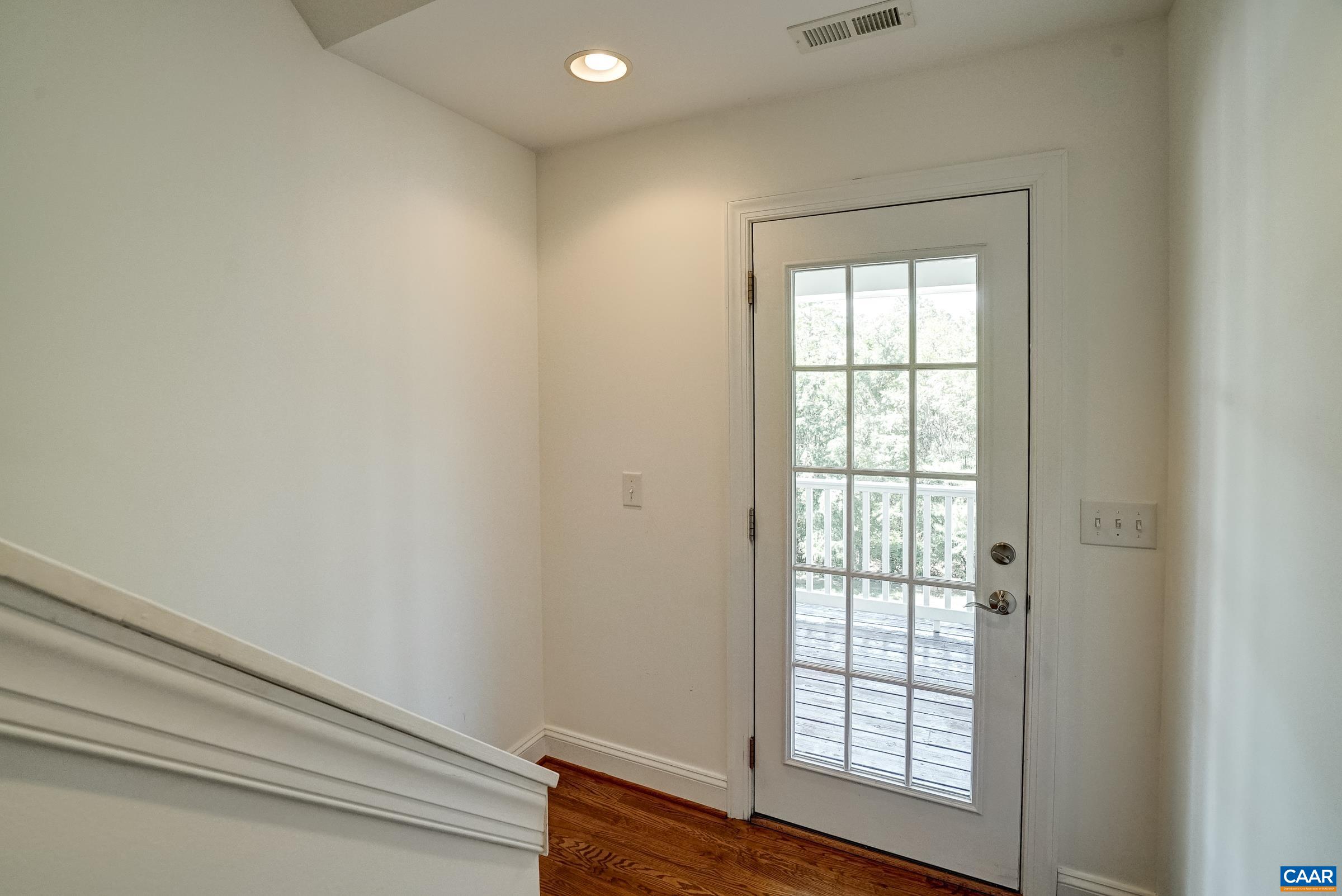 Access to the covered balcony.