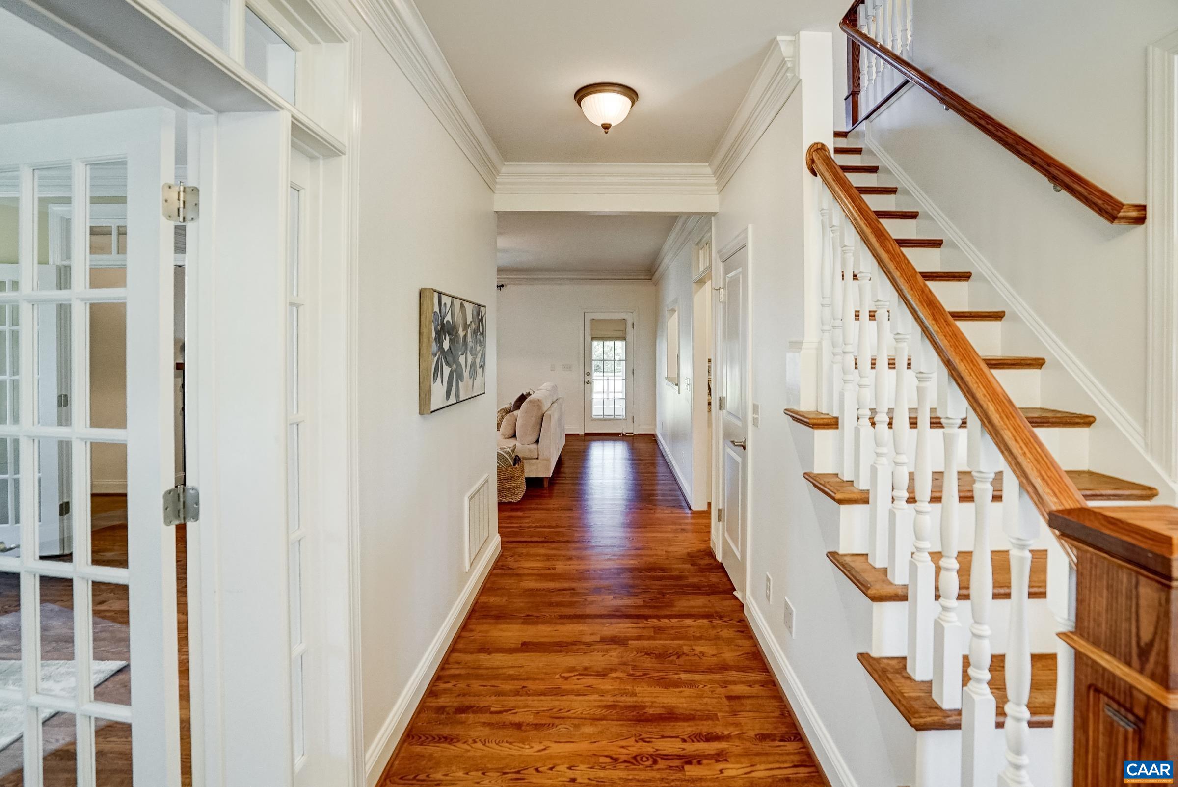 Gleaming hardwood floors and light filled rooms in this beautiful home.