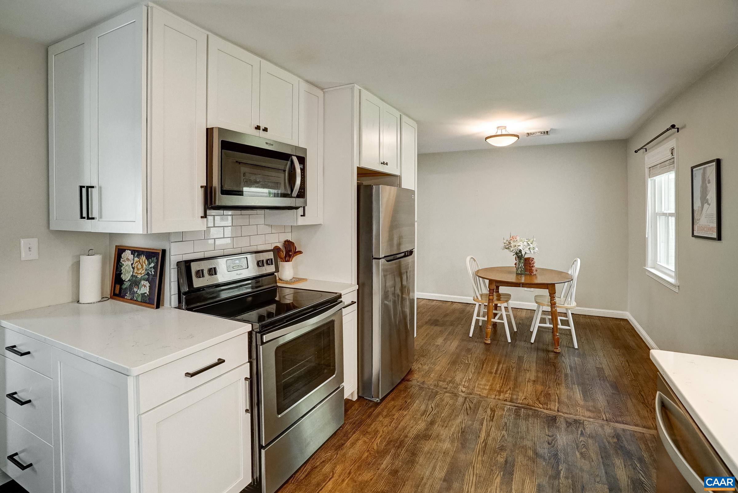 Hardwood floors throughout the home.