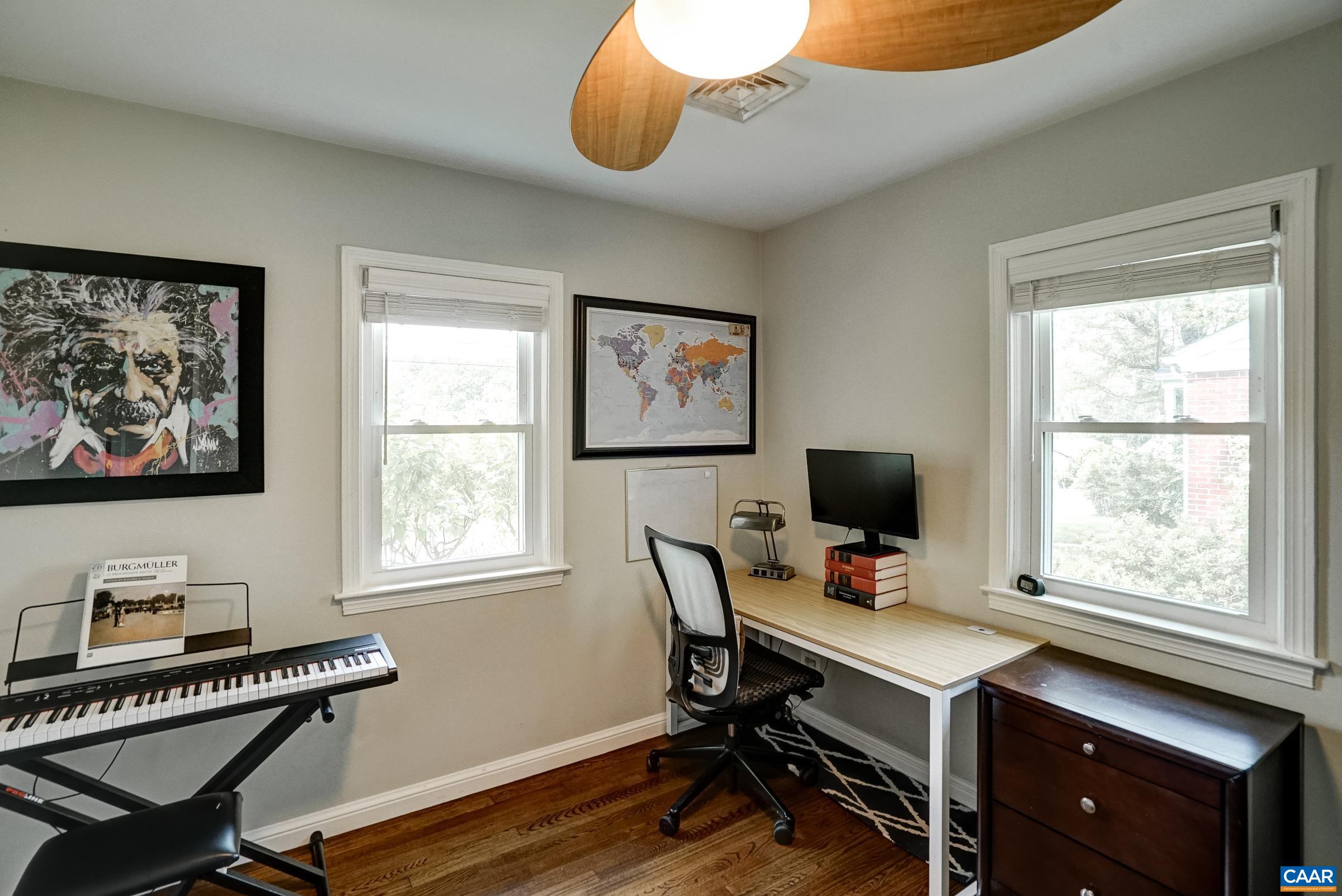 Bedroom 2 with ceiling fan