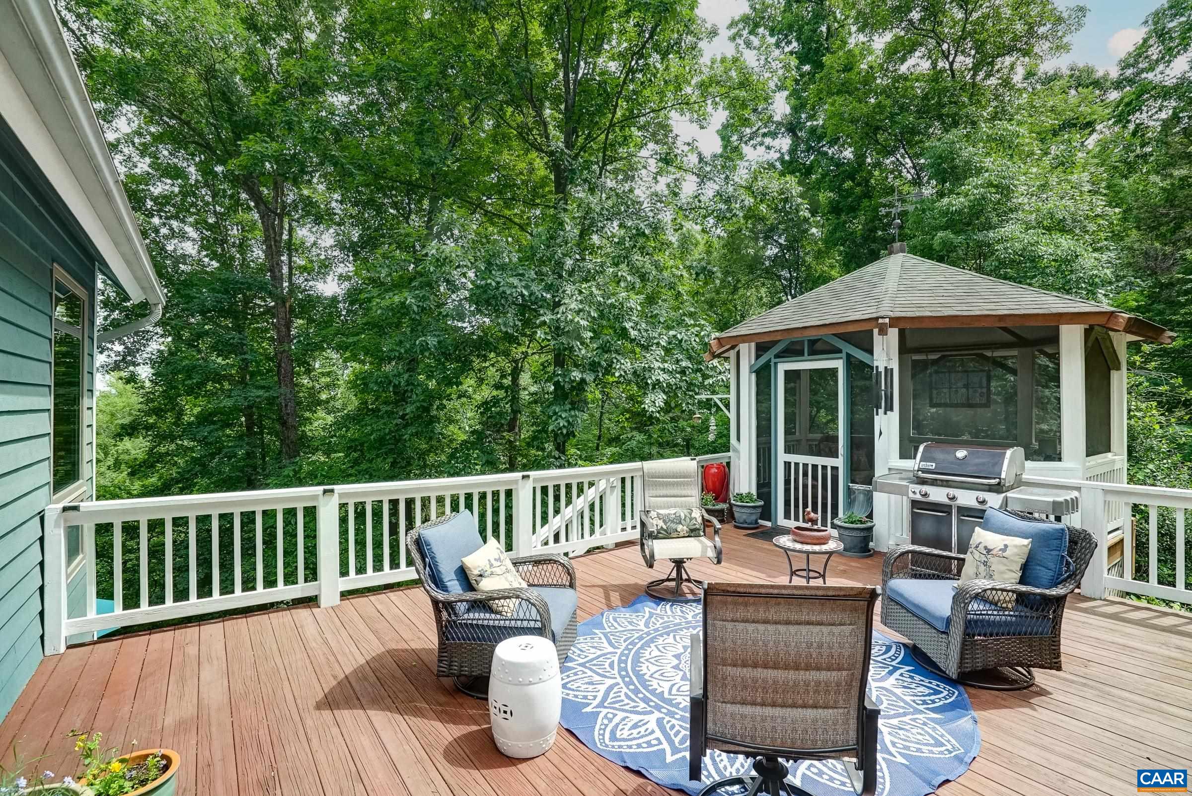 Outdoor living abounds with two levels of decks!