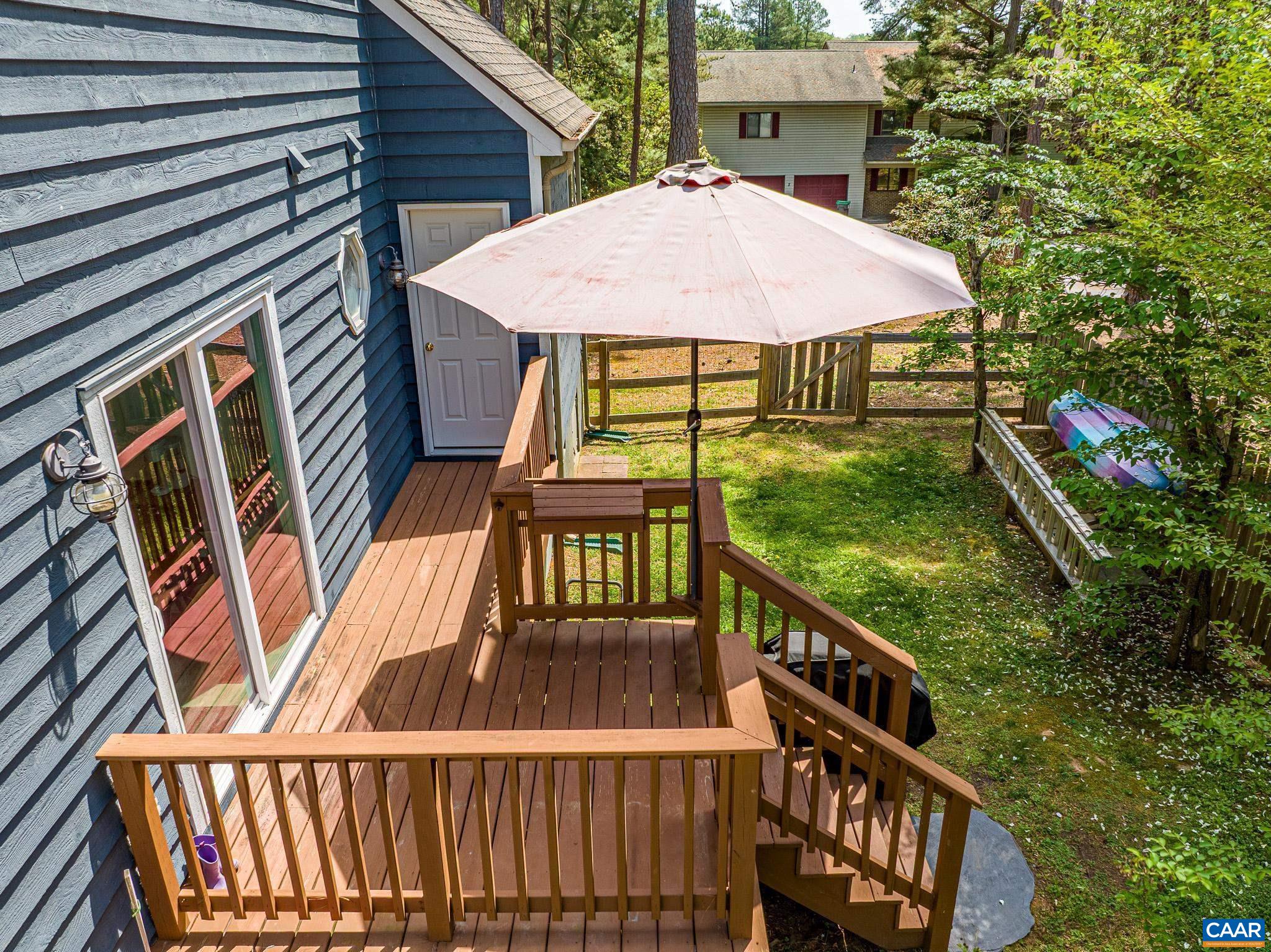 Newly Redone & Repainted Deck leads to private Rear Yard - Fully Fenced Newly Redone & Repainted Deck leads to private Rear Yard - Fully Fenced