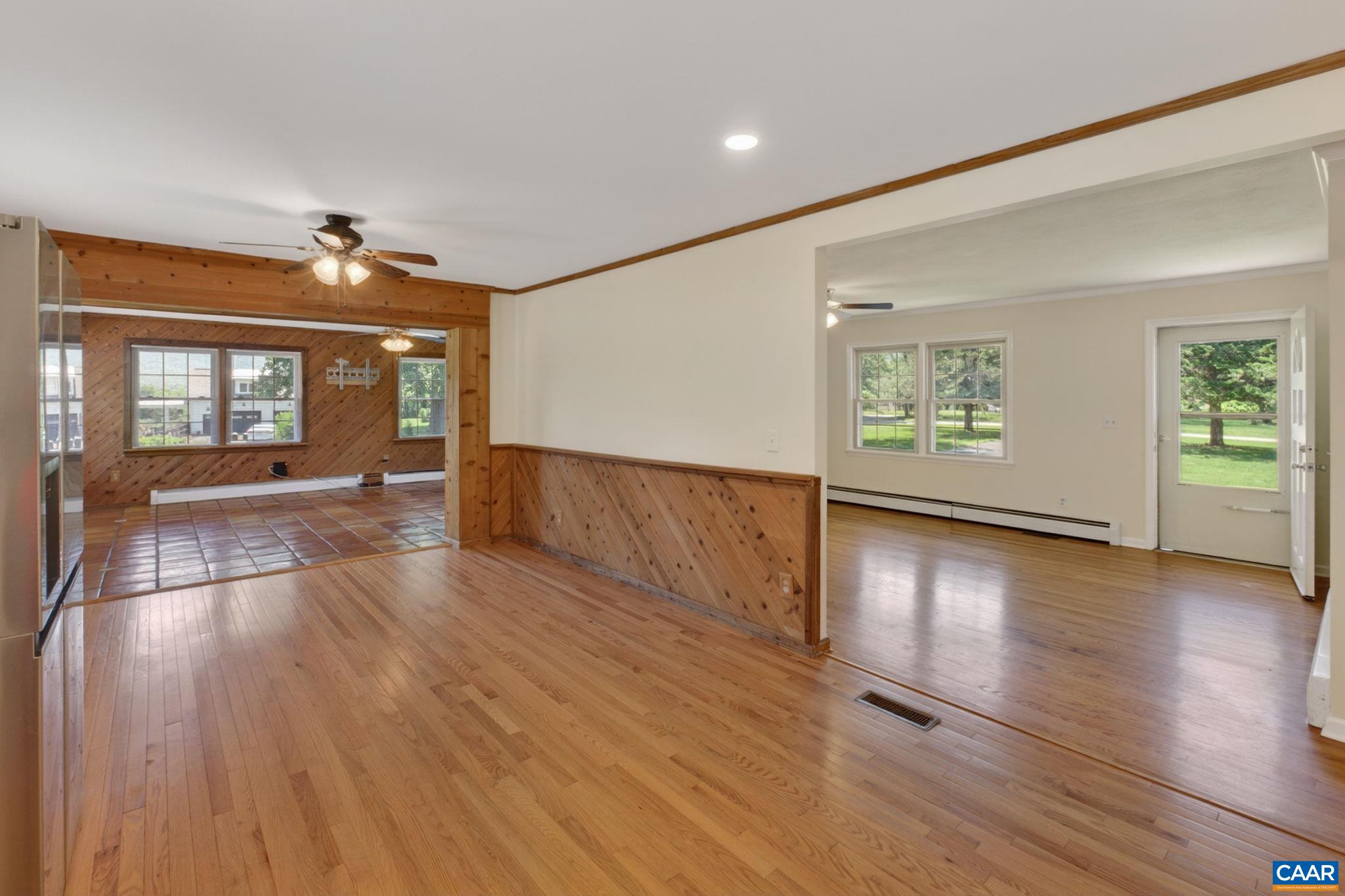 Looking towards the family room and living room.