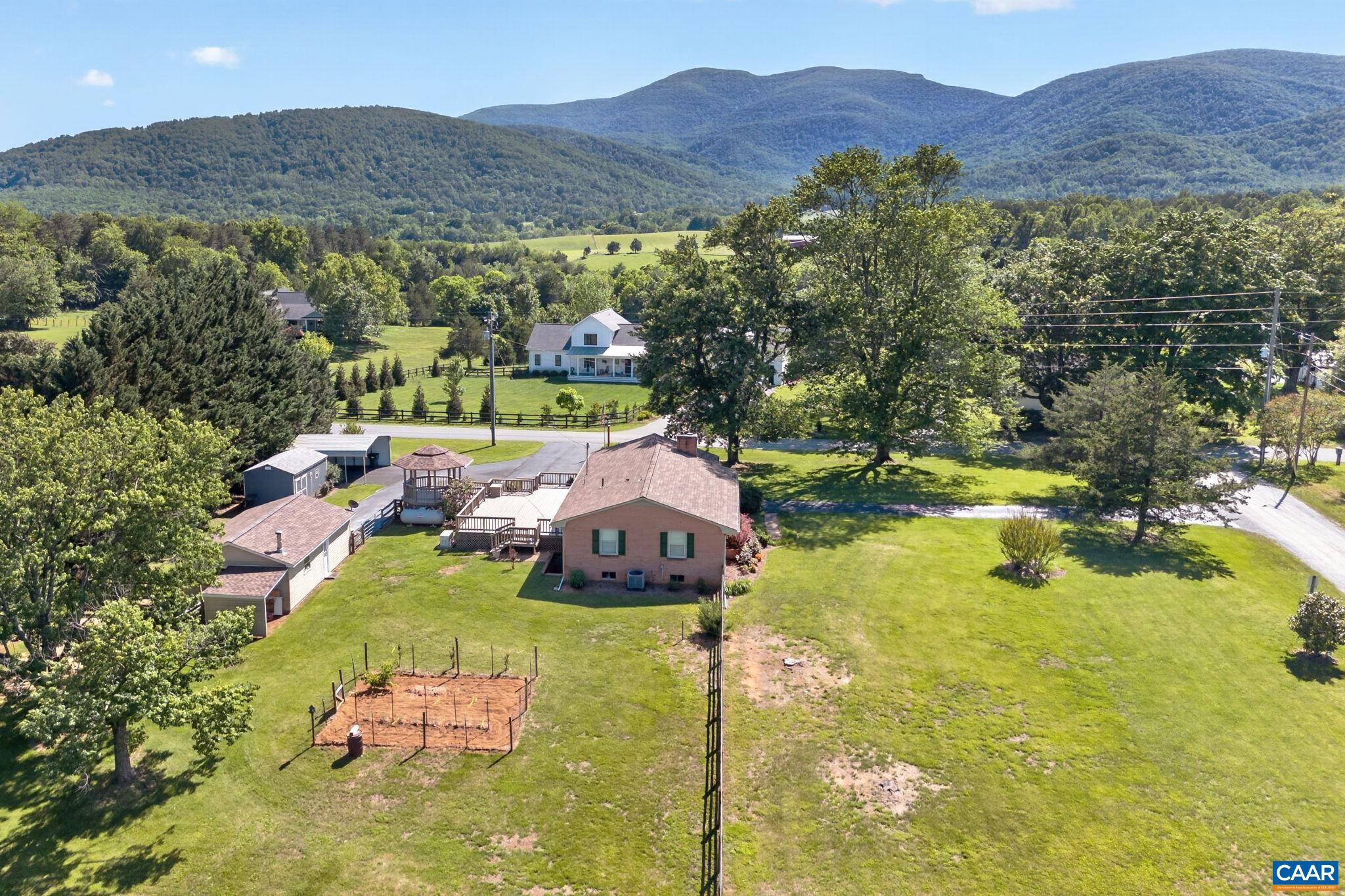 Huge Blue Ridge Mountain views from this expansive property.