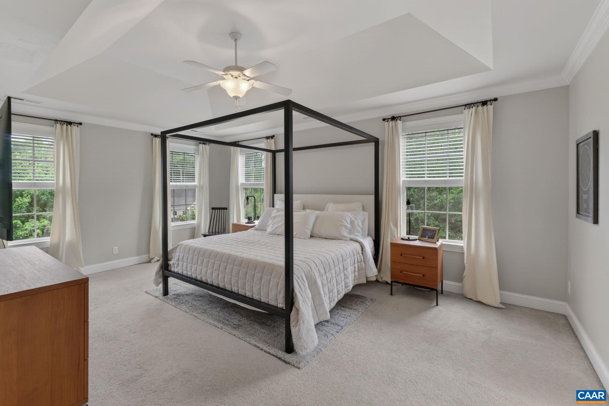 Tray ceiling for added ceiling height Tray ceiling for added ceiling height