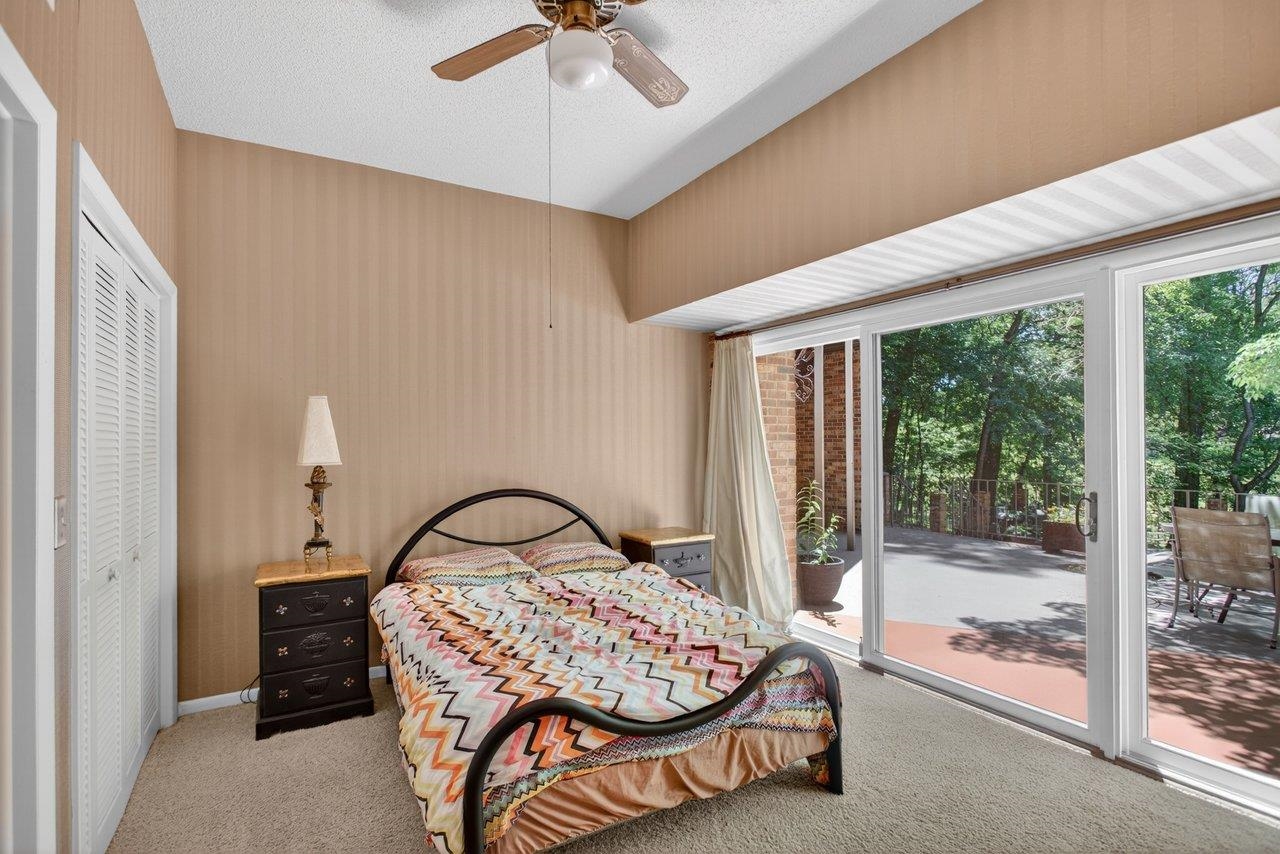 This room is off the Family Room, has it's own doors out to the patio and an attached full bathroom This room is off the Family Room, has it's own doors out to the patio and an attached full bathroom