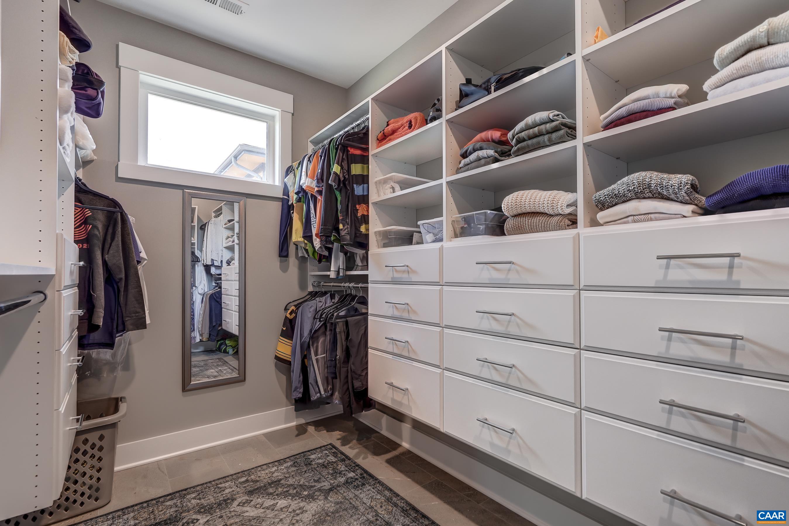 Custom walk-in closet. Custom walk-in closet.