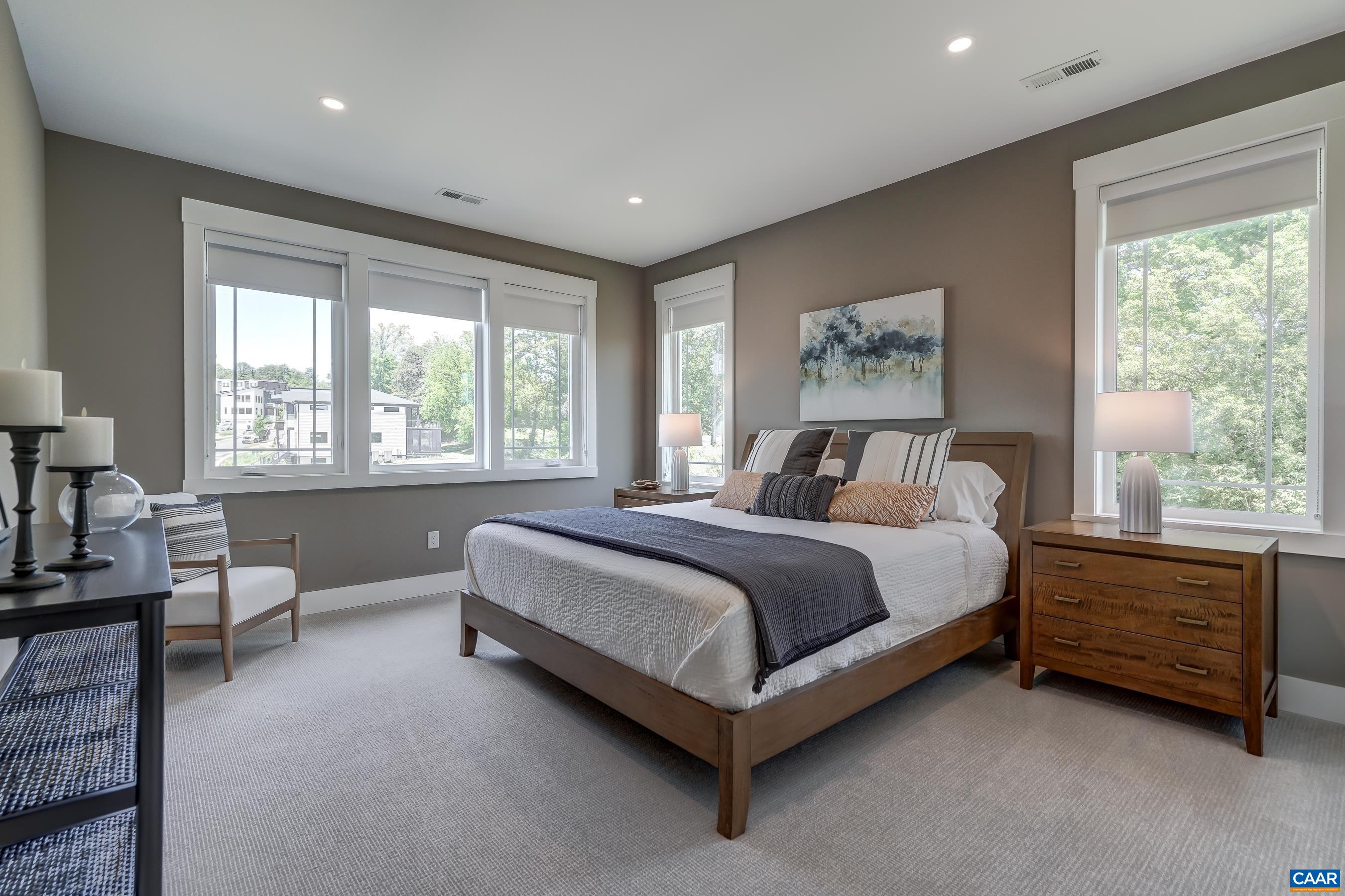 Bedroom 2 on second floor features upgraded carpeting. Bedroom 2 on second floor features upgraded carpeting.