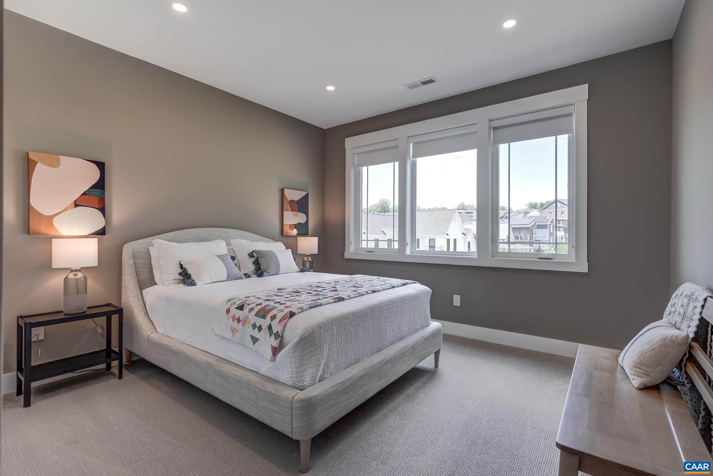 Bedroom 3 on second floor features upgraded carpeting. Bedroom 3 on second floor features upgraded carpeting.