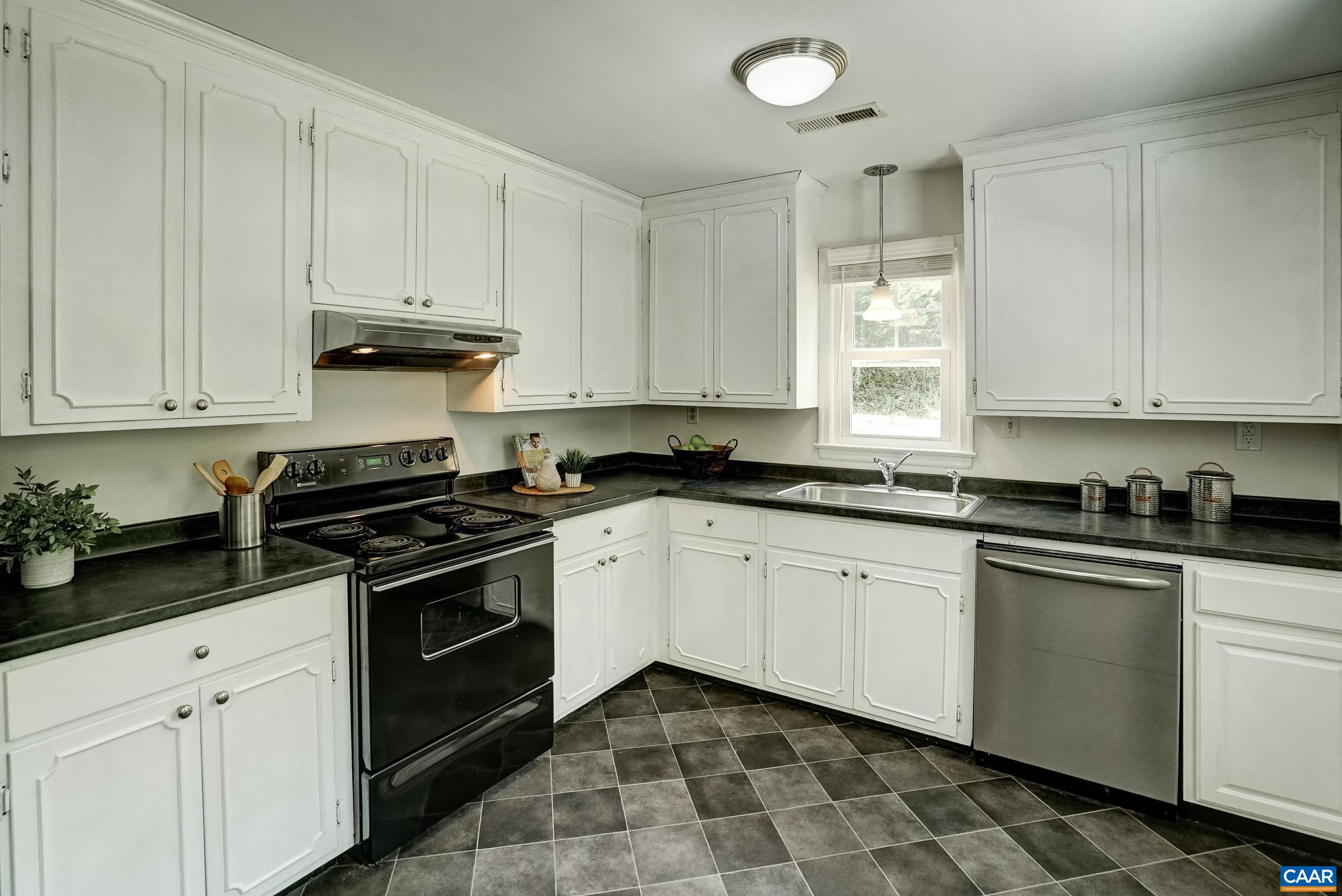 White cabinets. White cabinets.