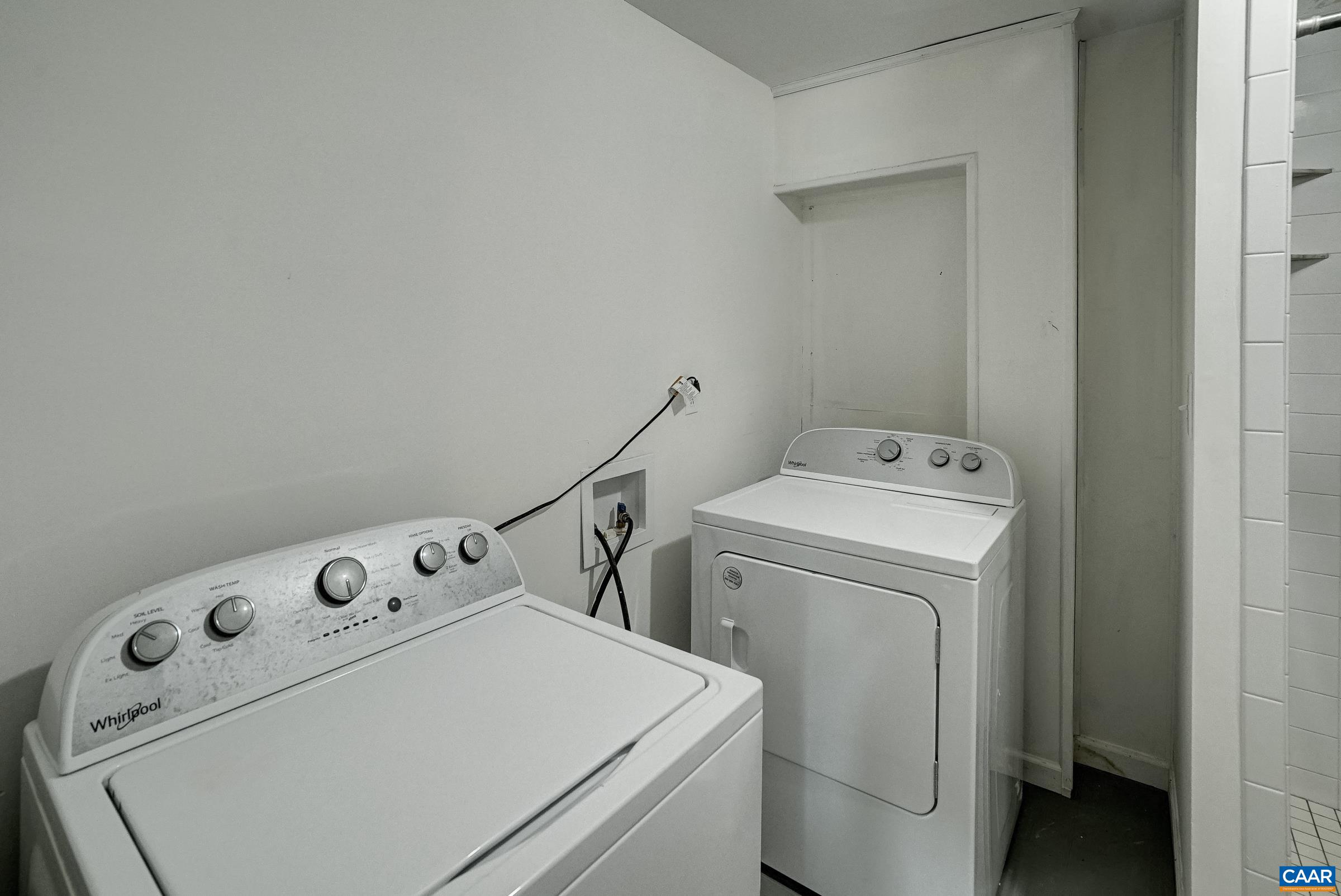 Laundry in the full basement bathroom. Laundry in the full basement bathroom.