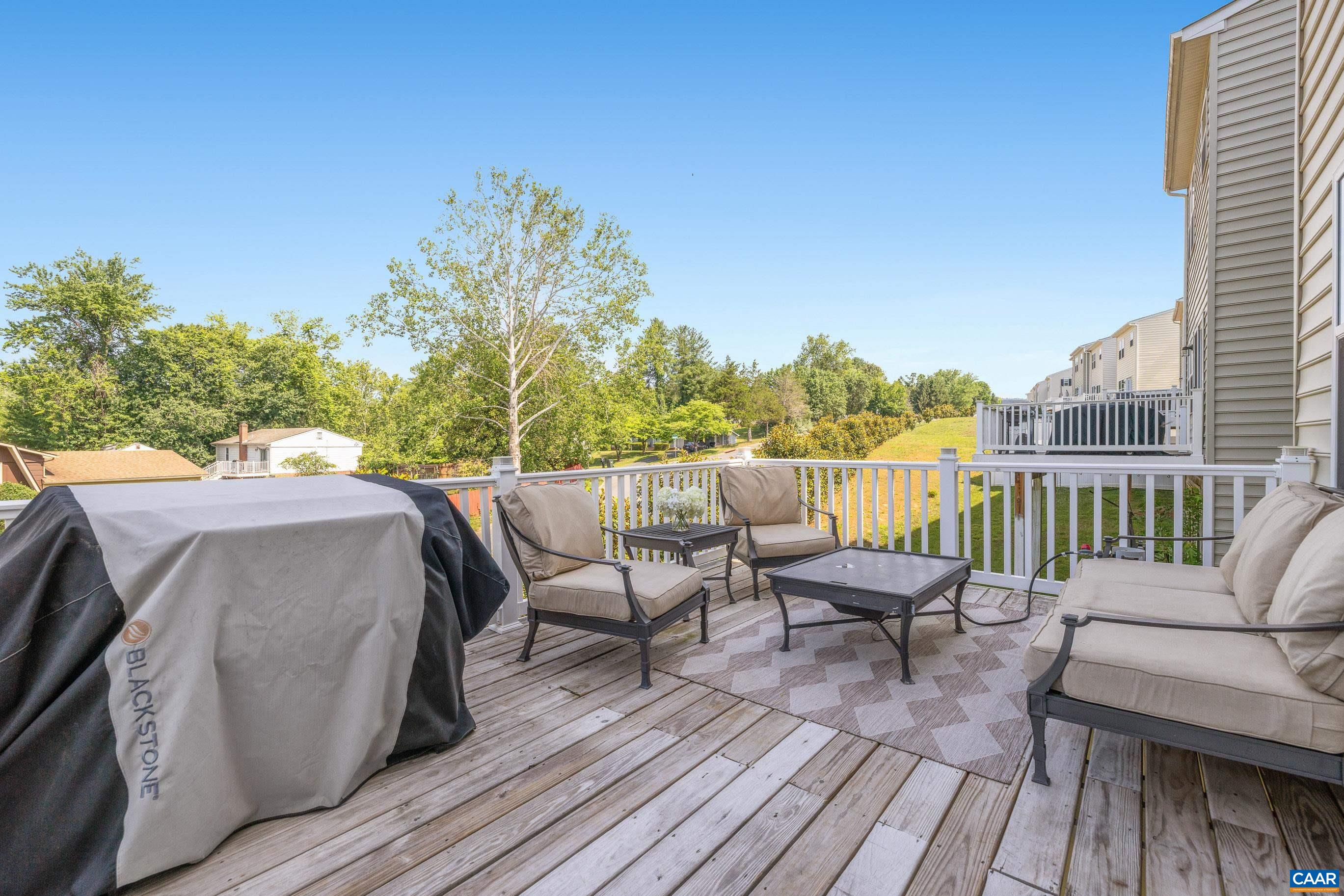 Spacious deck for relaxing and grilling Spacious deck for relaxing and grilling