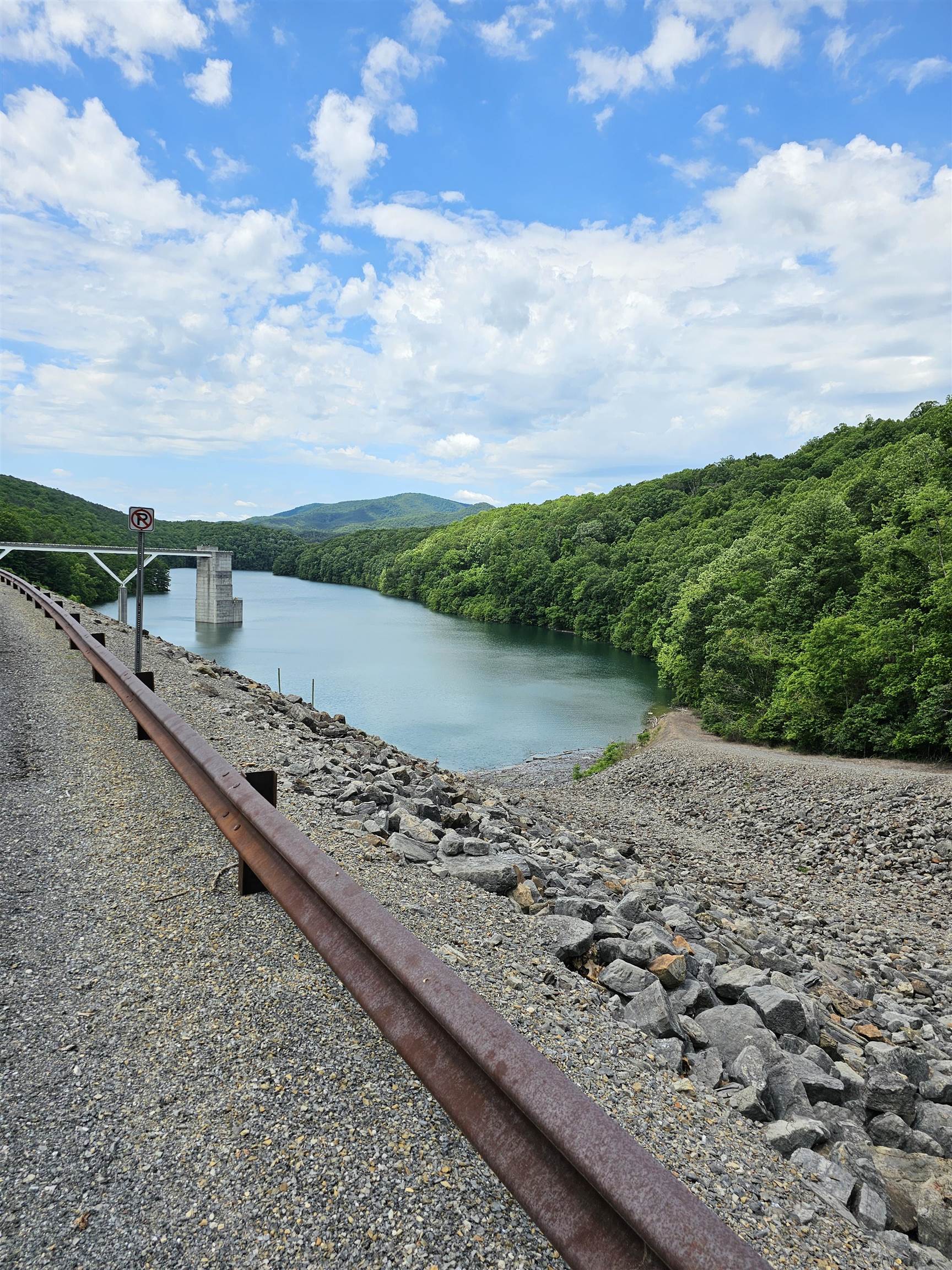 View from Gathright to the boat landing
