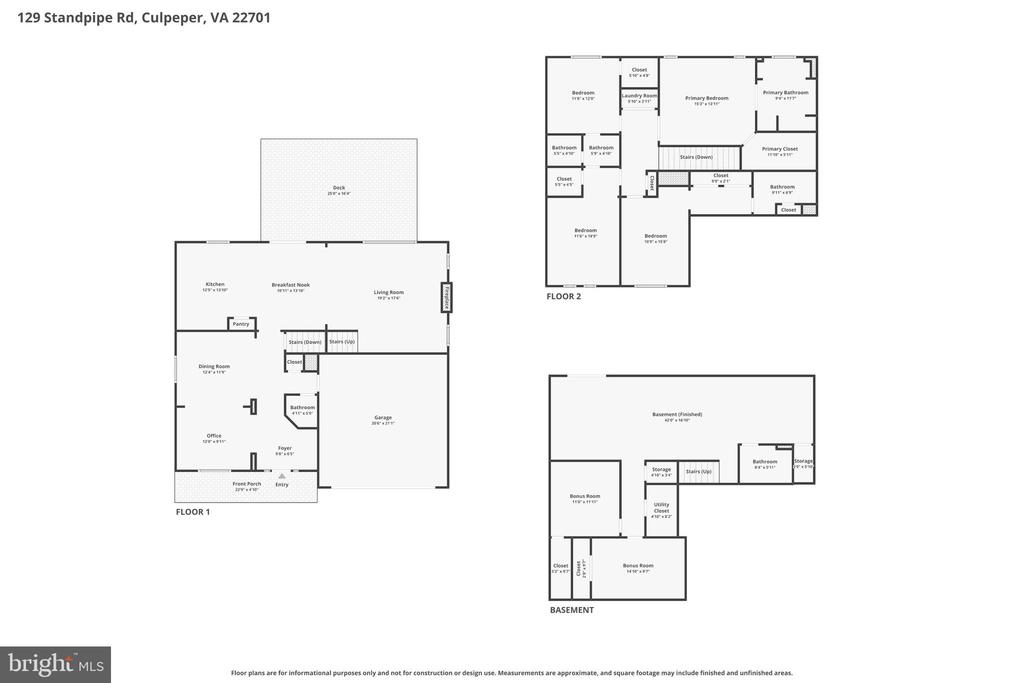 129 STANDPIPE RD, CULPEPER, Virginia 22701, 5 Bedrooms Bedrooms, ,4 BathroomsBathrooms,Residential,129 STANDPIPE RD,VACU2014112 MLS # VACU2014112
