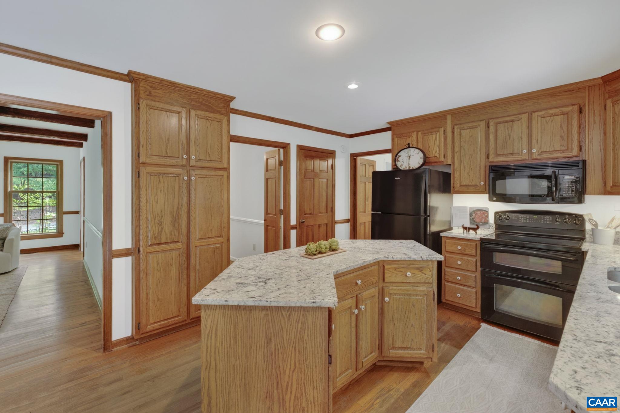 Kitchen includes a double oven.