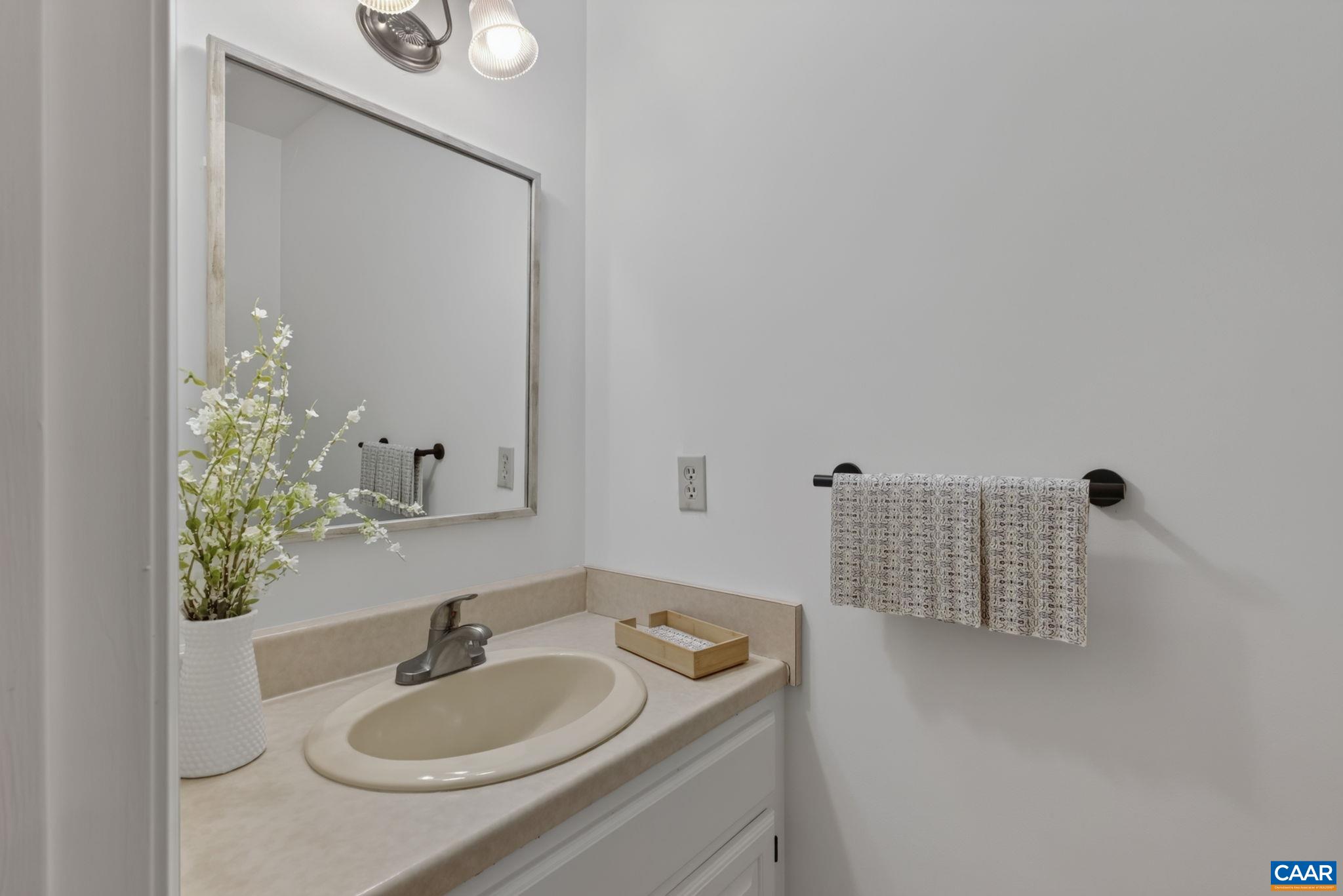 Half-bath on the main level.