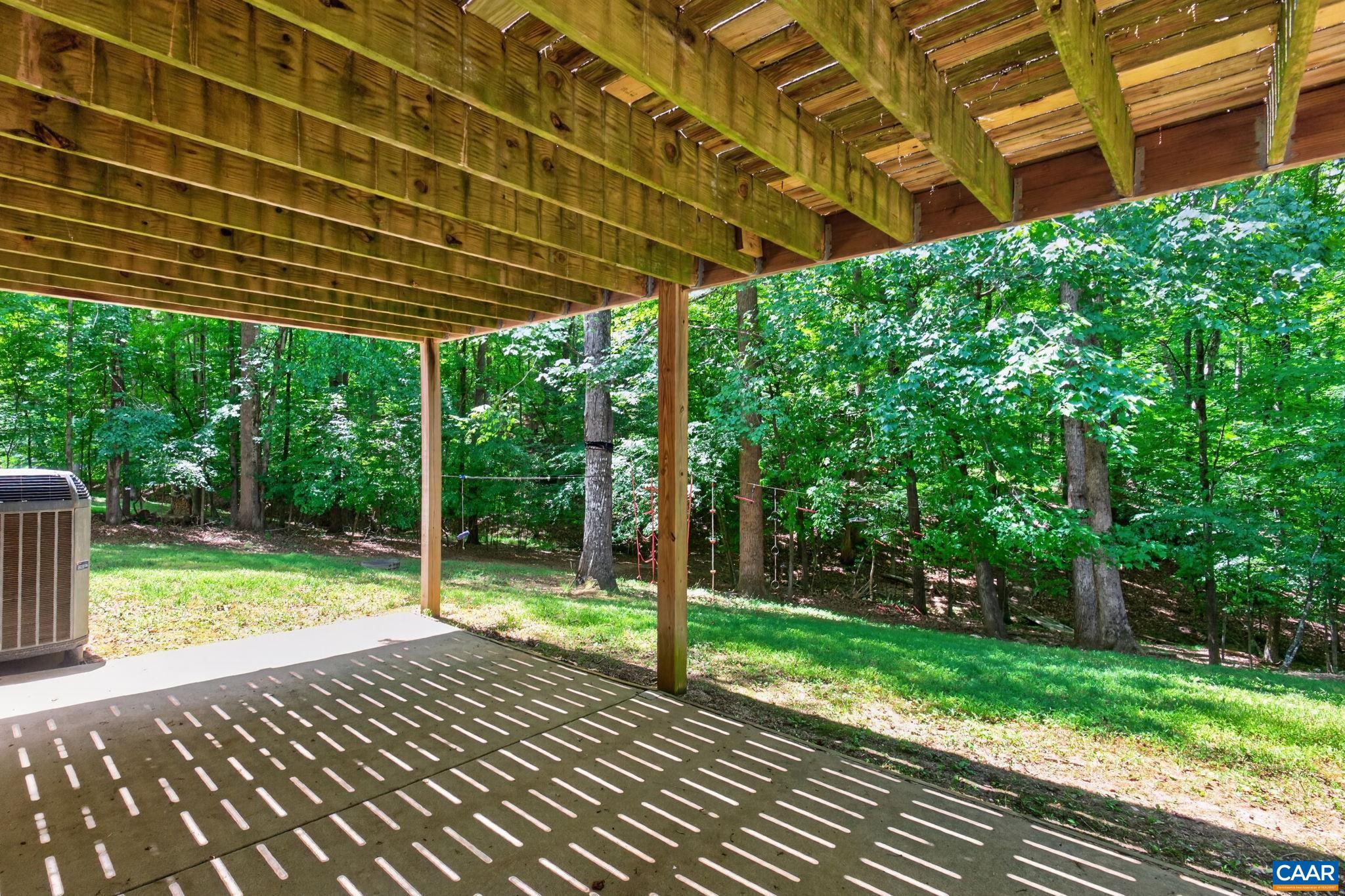 Covered patio.