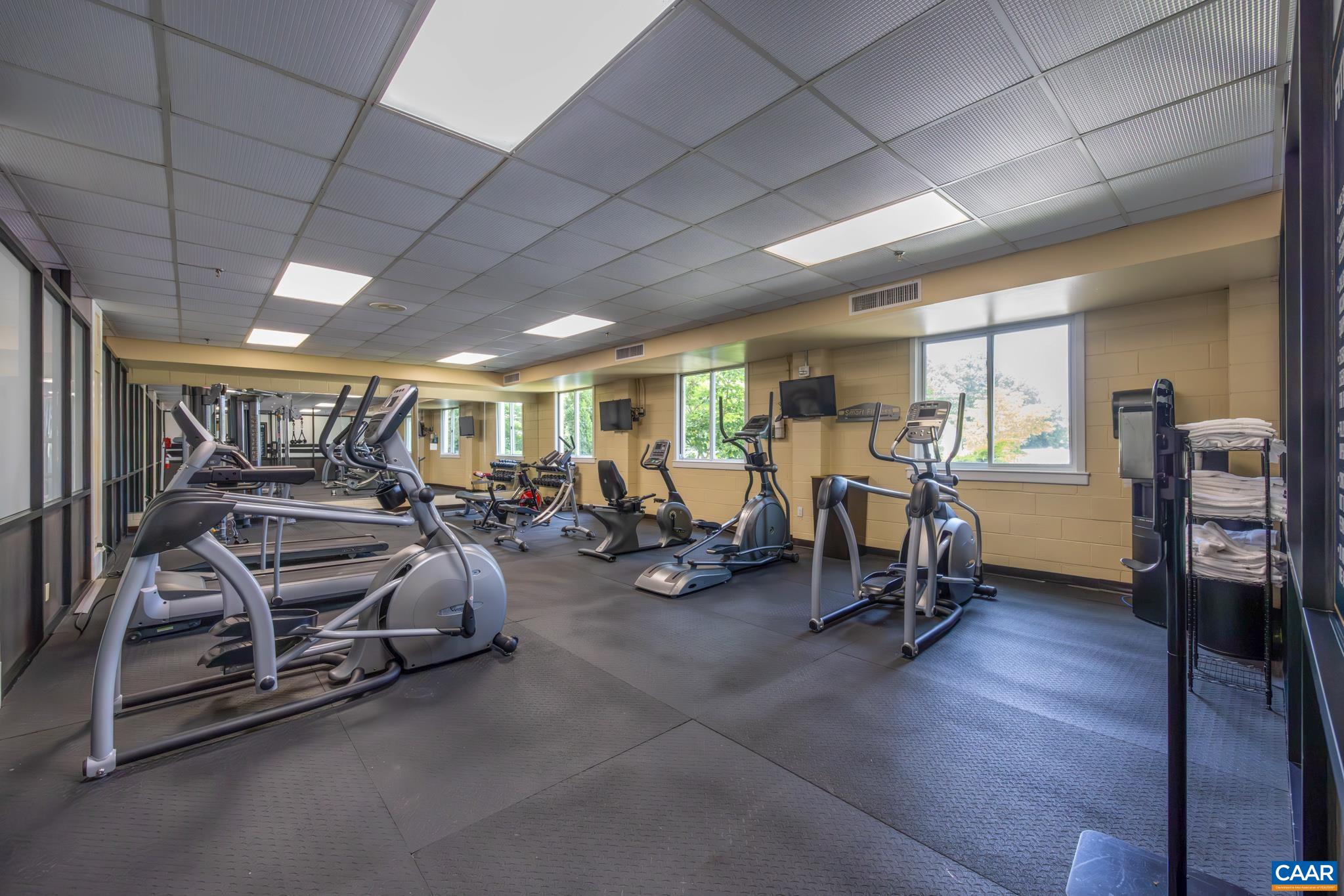 Exercise room at the Friendship Square portion of the Shenandoah Crossing Resort.