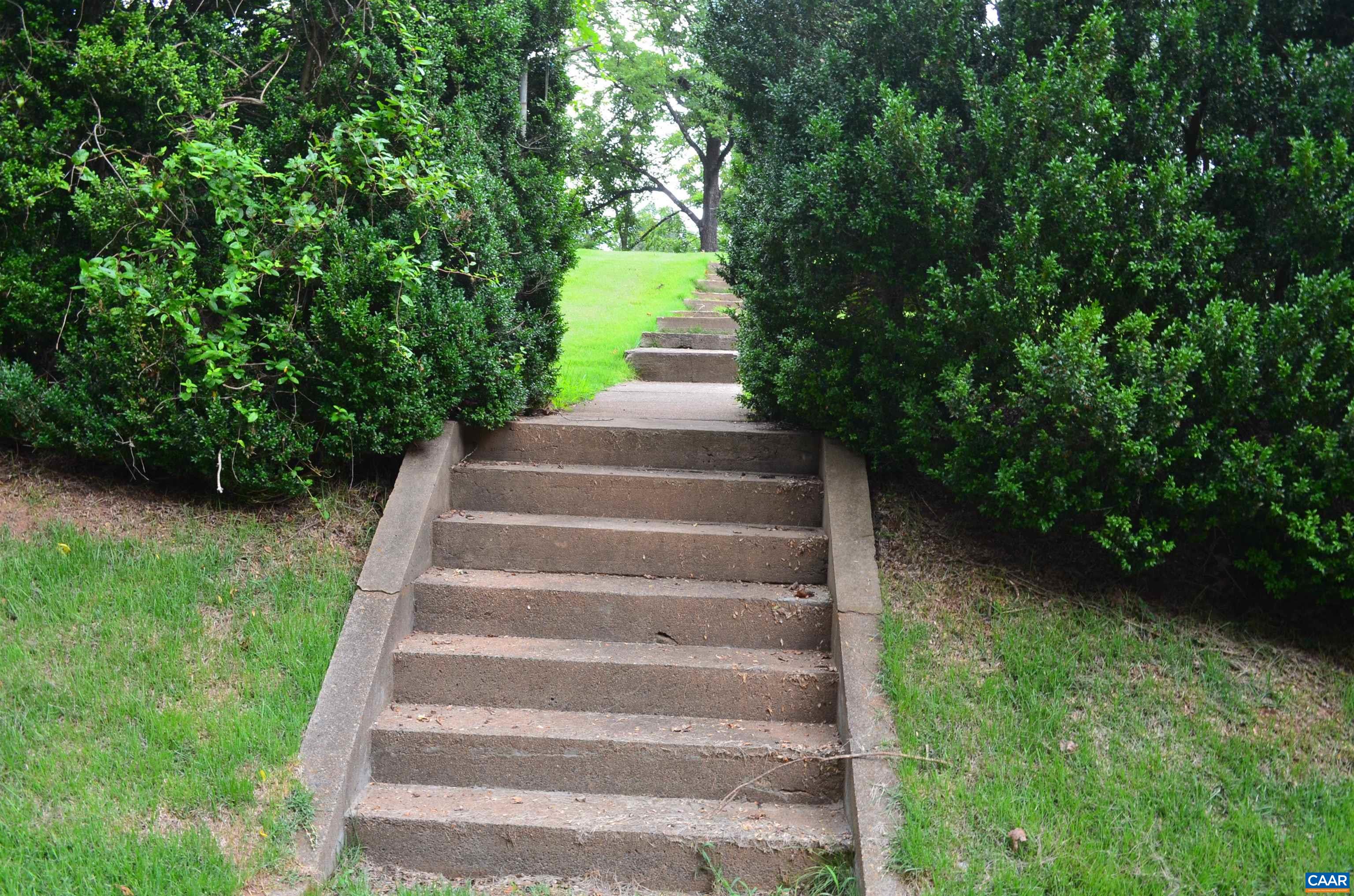 Lead down to mailbox and overflow parking