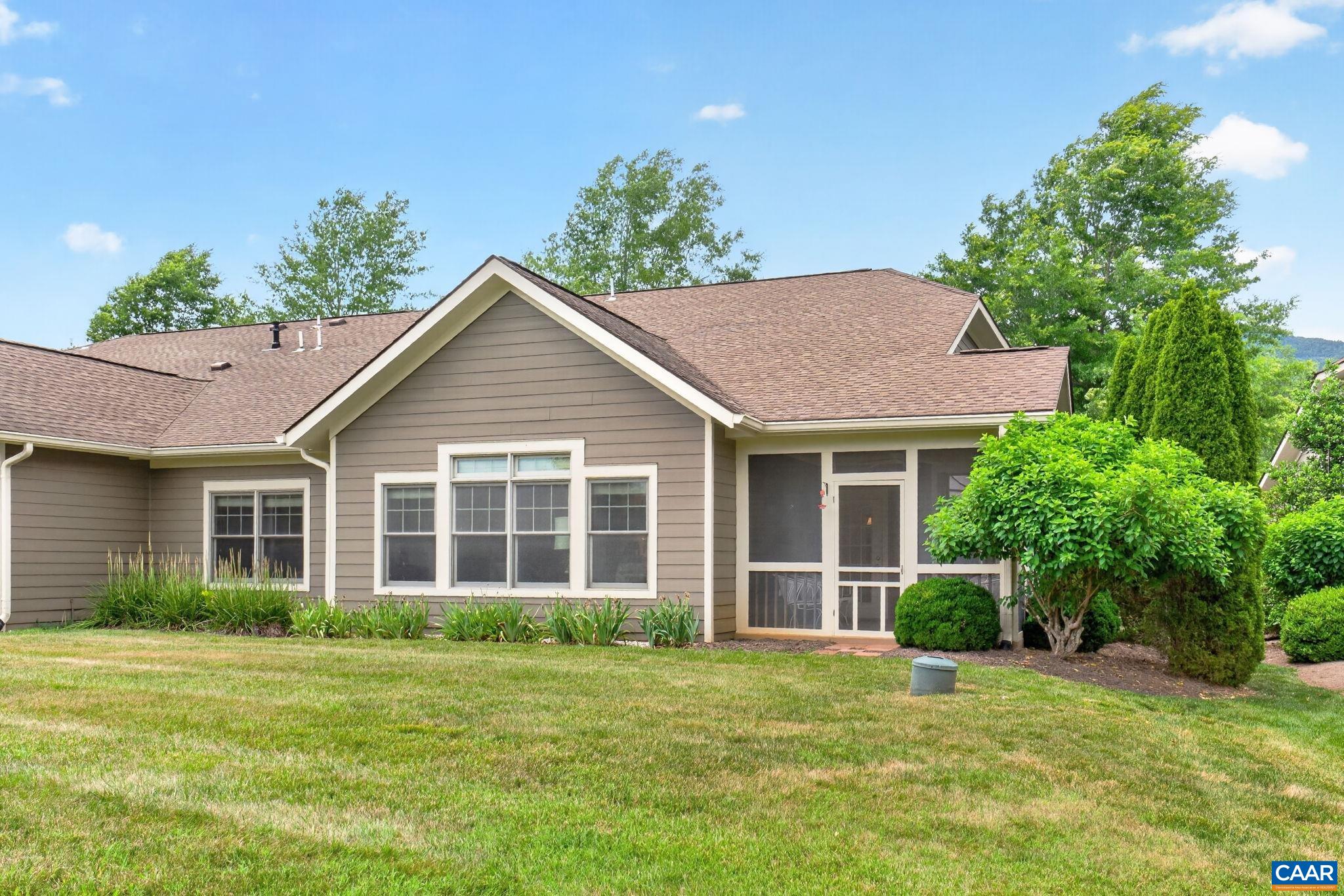 Rear of home.