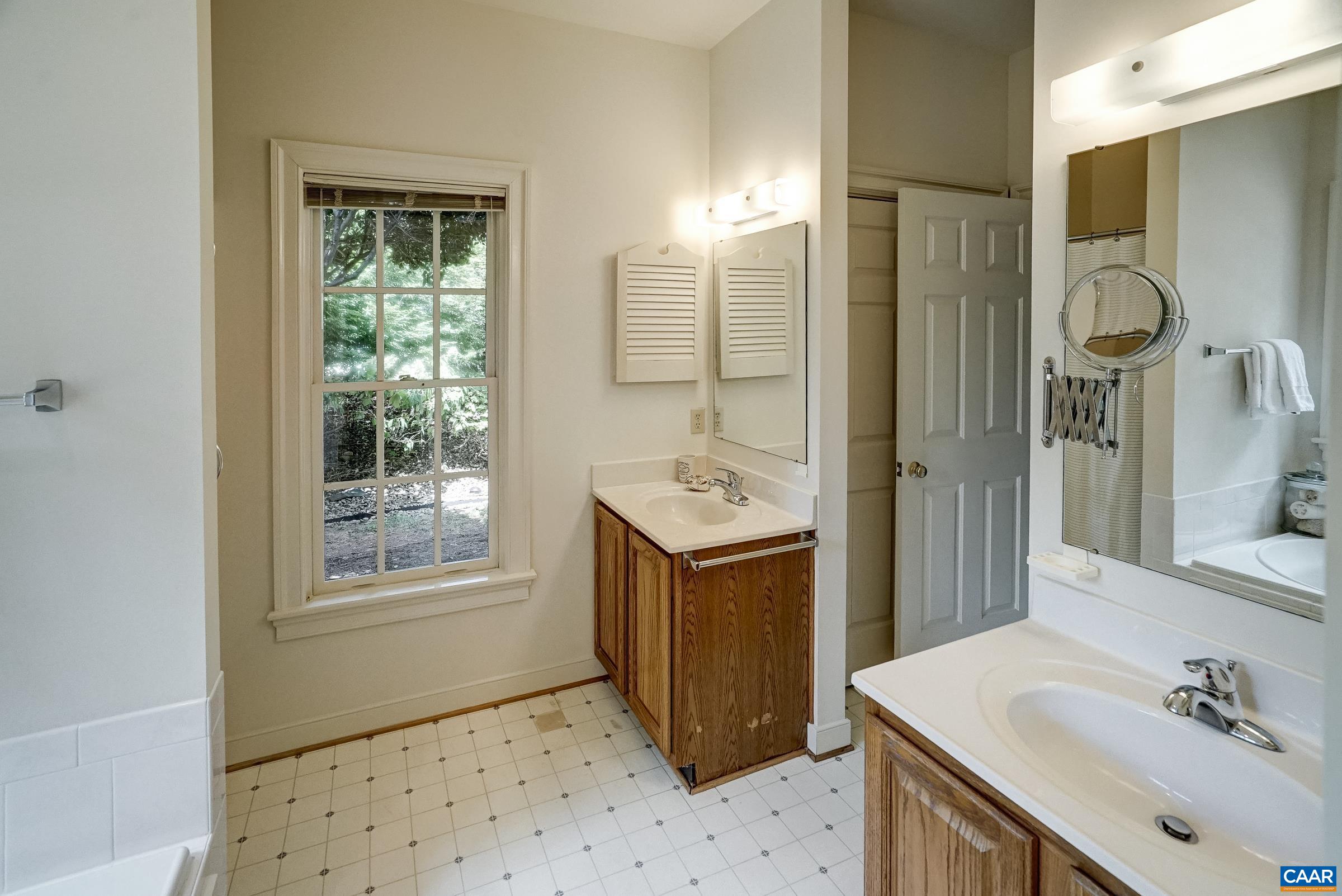 Two separate vanities.
