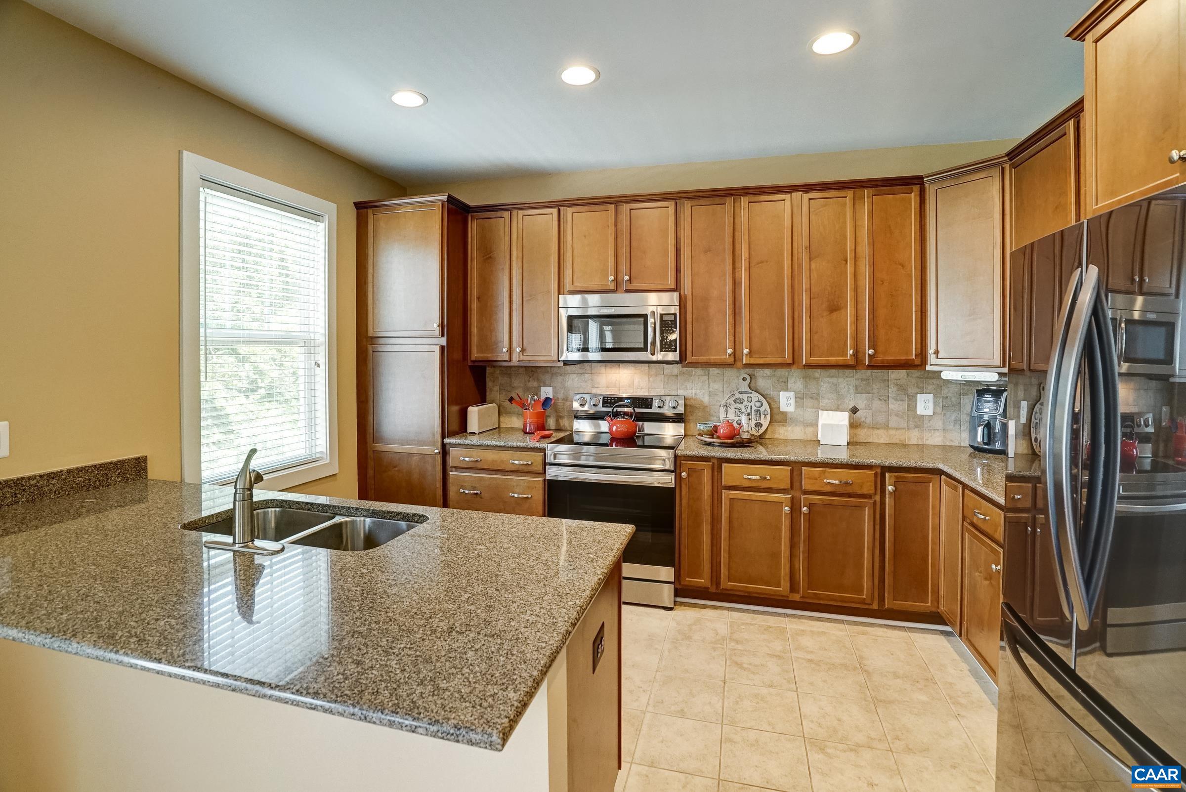 Stainless steel appliances.