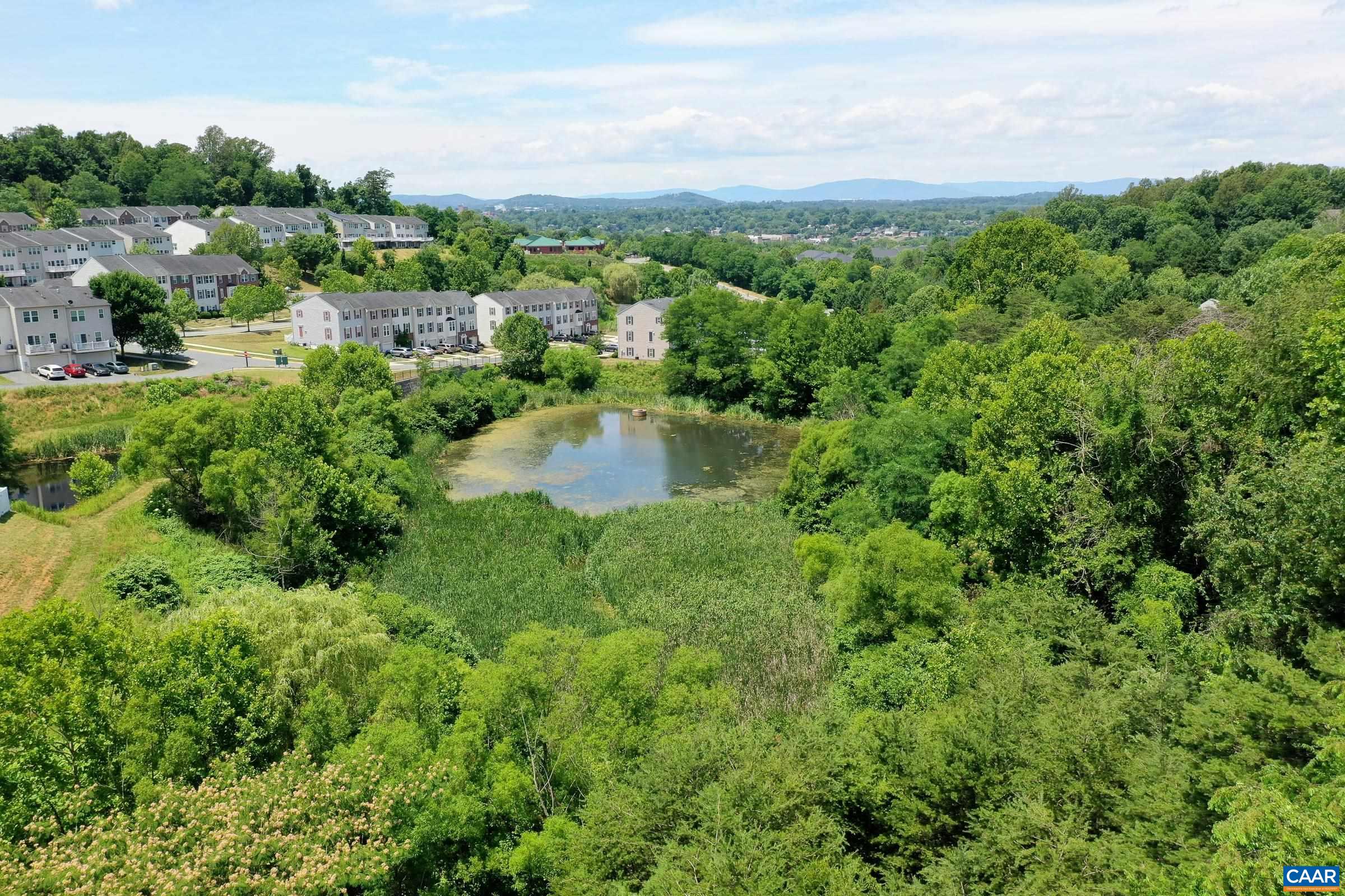 Private back yard overlooks woods