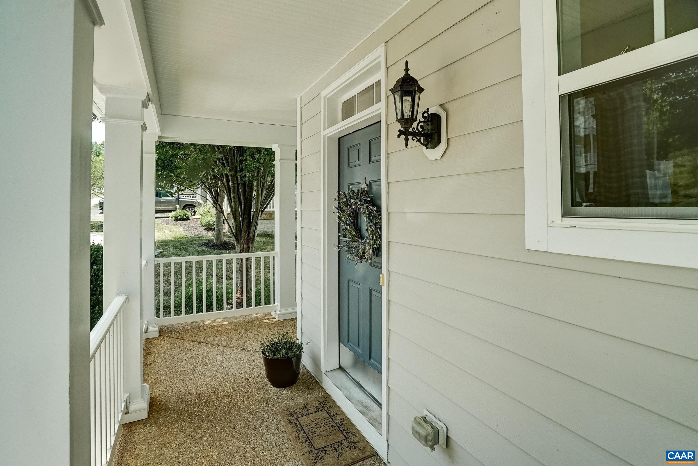 Storm door for energy efficiency.
