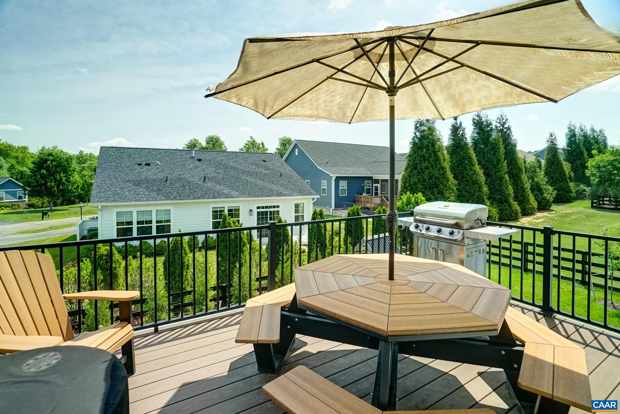 Enjoy grilling or outdoor dining on the composite deck.