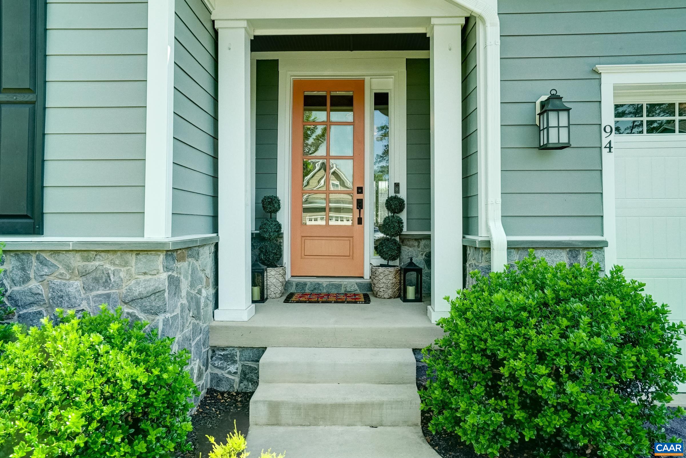 Welcoming front porch.