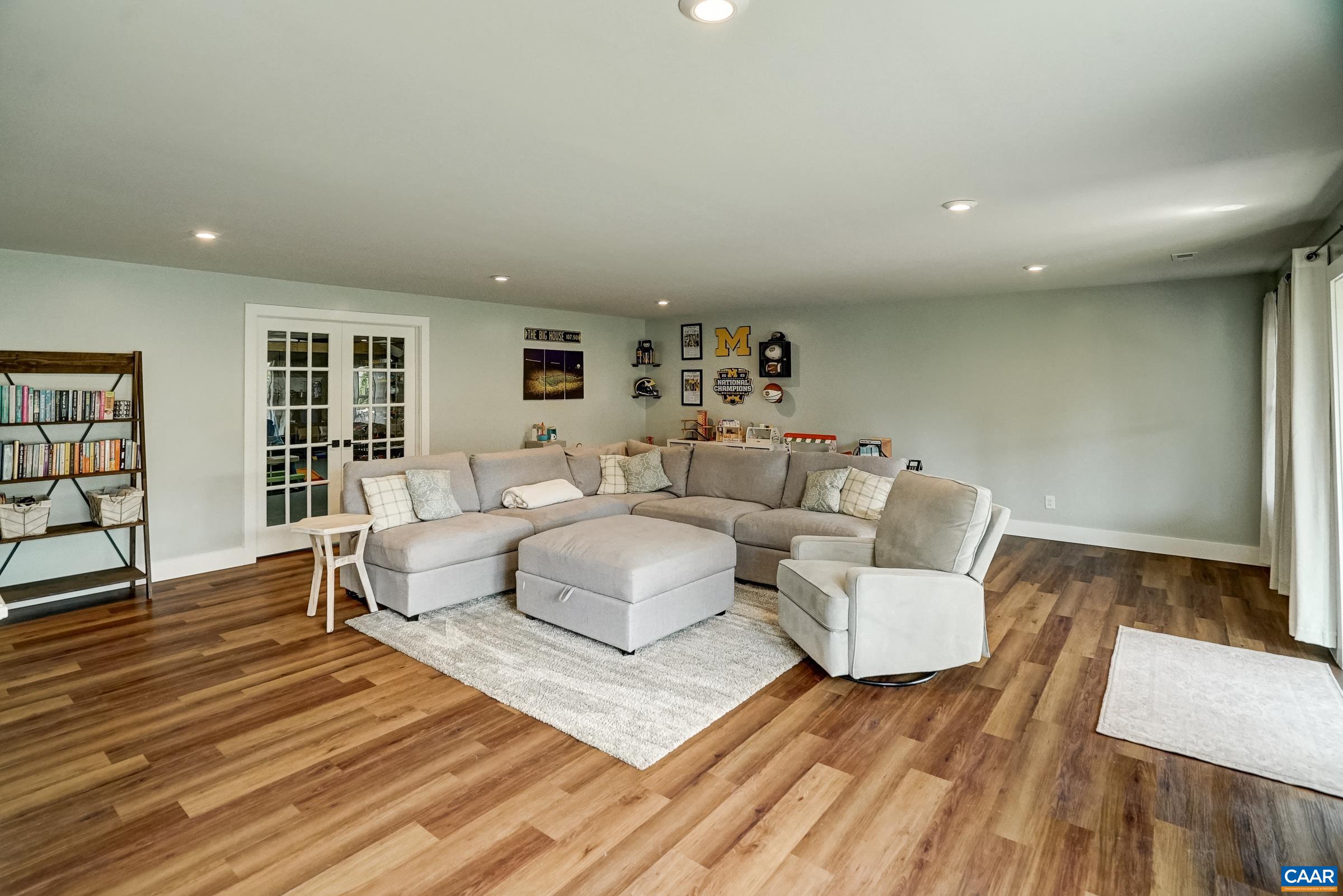 Finished walk-out basement adds so much extra living space!