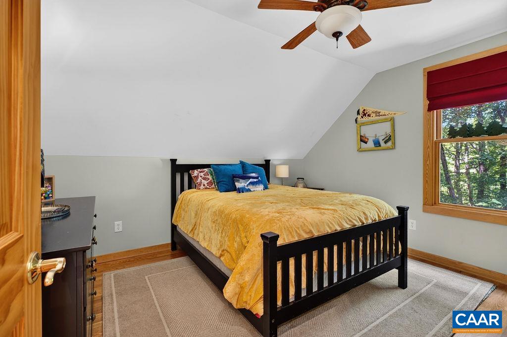 One of the two guest bedroom on the second floor.