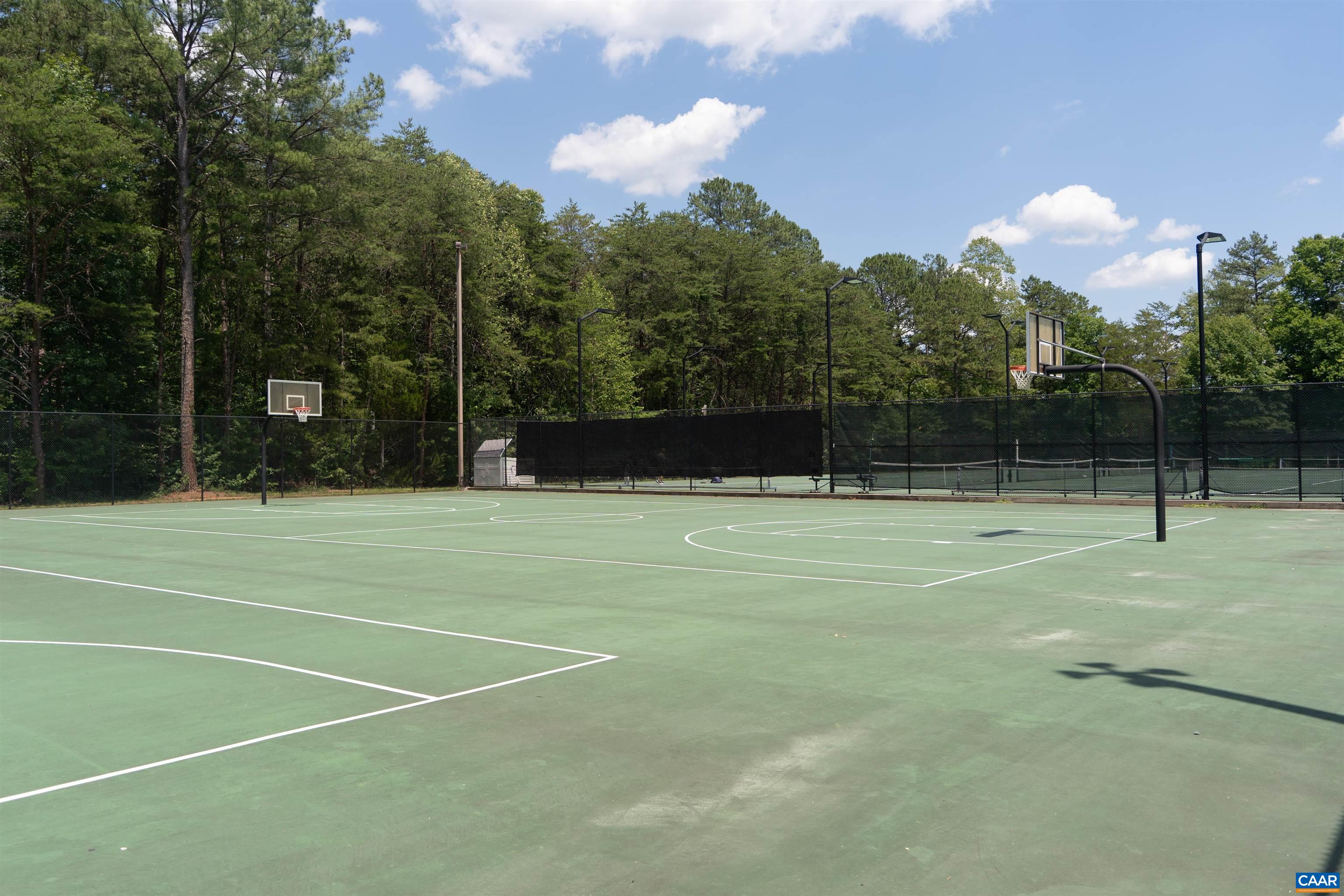Basketball & tennis courts. Some courts may require advanced registration & fees.