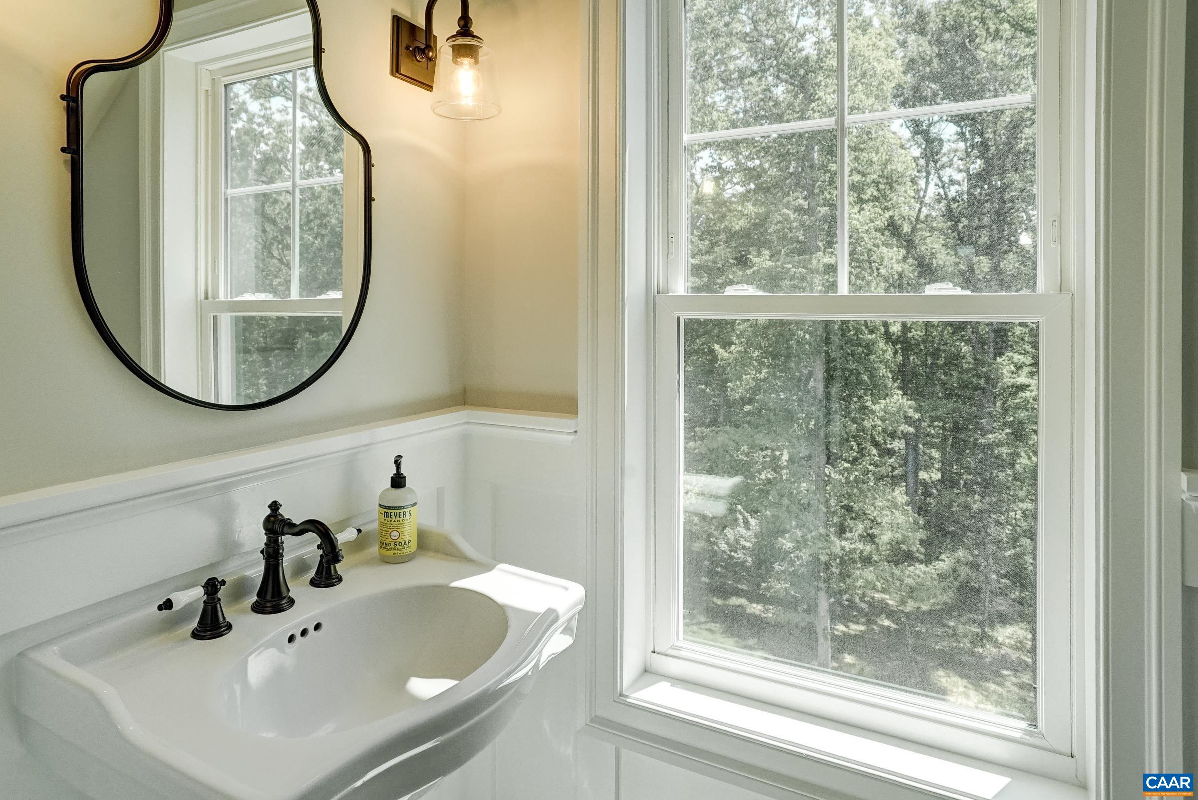 Half bath on upper level.